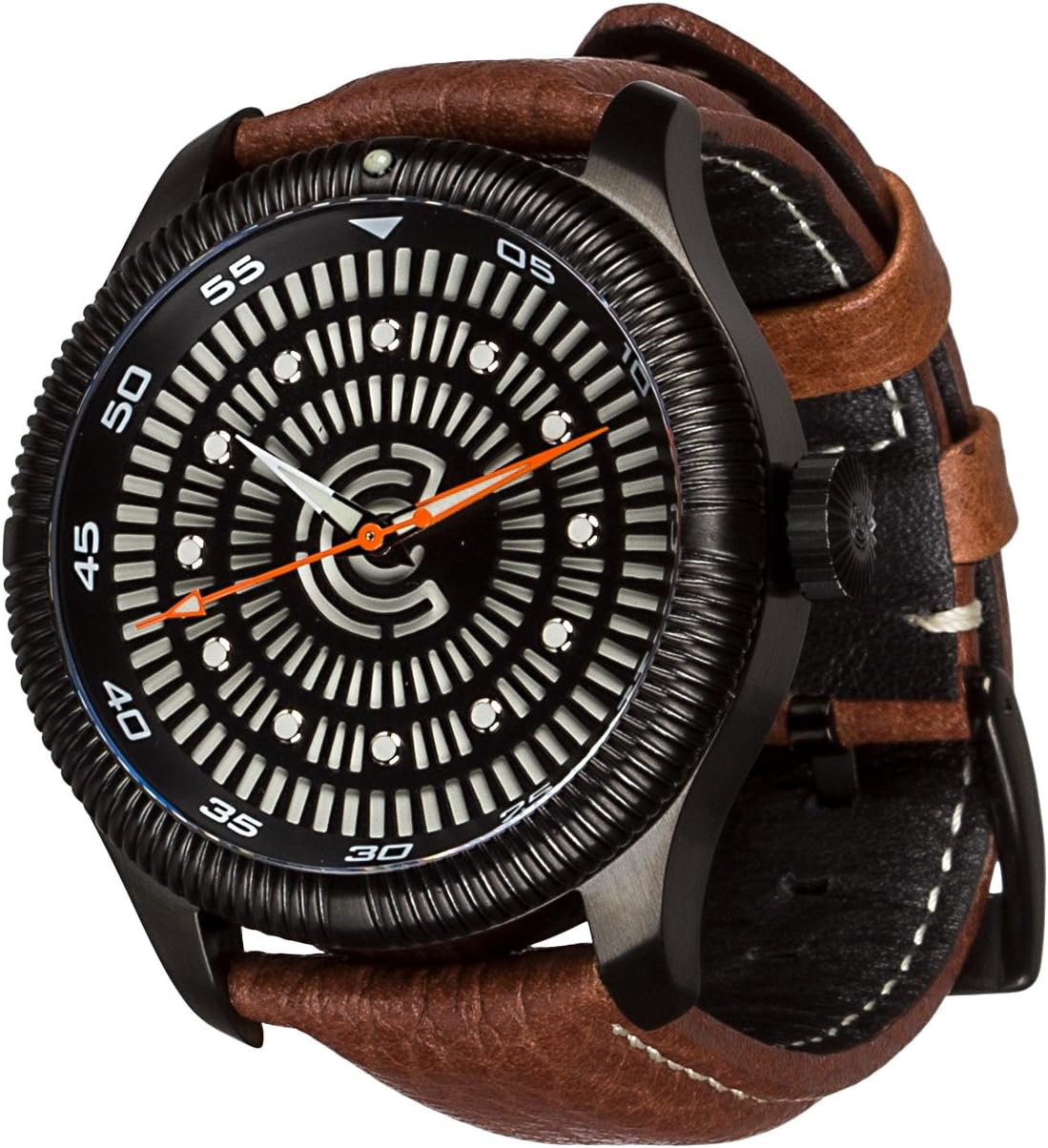 Lume Rush Diver Watch Black PVD by Ocean Crawler. Limited Edition of 100. Automatic