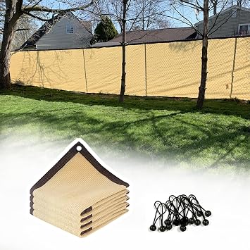 80% Sunblock Shade Cloth Mesh Tear Resistance Sun Shades Net 33 46 49 52.5 10 13 23 26 29.5 36 56 59 ft for Garden Flower Plant Greenhouse, Included Ball Bungee10 x 52.5ft