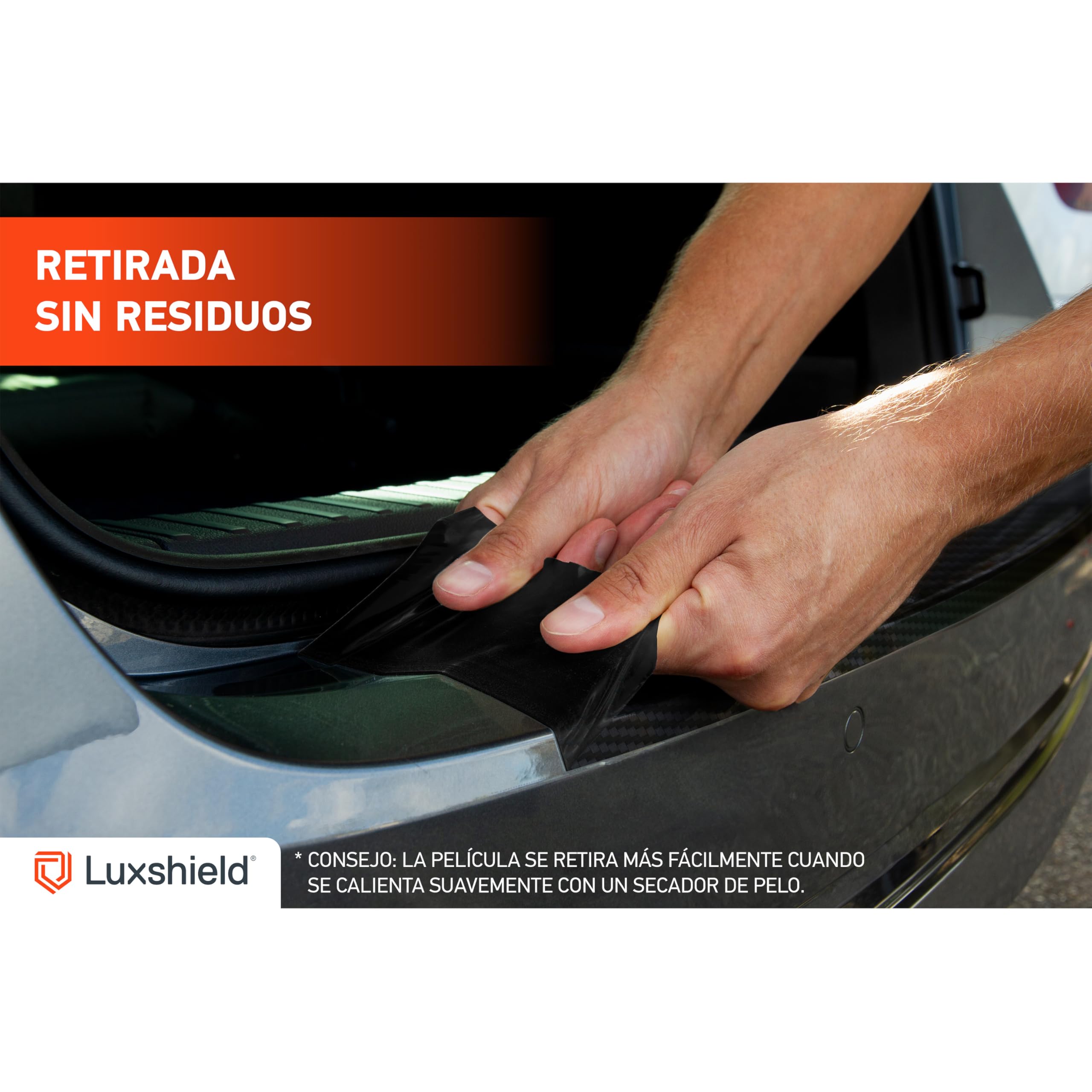 Luxshield Película Protectora Maletero Juego Completo para Skoda Kamiq NW4 I 2019-2026 - Protección Parachoques contra Rasguños, Pintura - Carbono