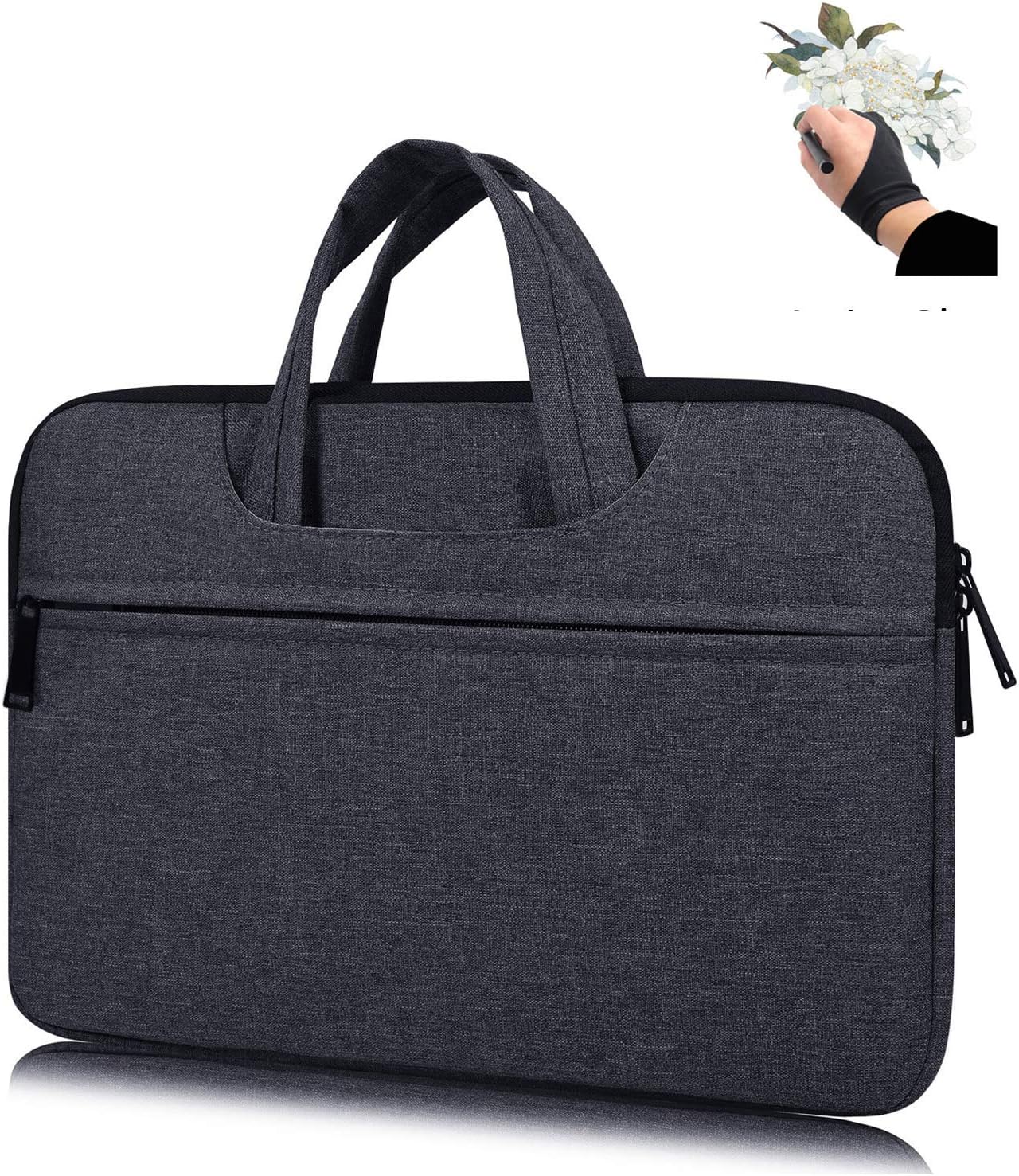 Portable Drawing Tablet Monitor Carrying Bag Case Protective Sleeve for Huion KAMVAS Pro 13 GT-133, Huion Q11K V2, Wacom Cintiq 13HD, Xp-Pen Artist 13.3 Bag Sleeve for 13.3 inch Drawing Monitors
