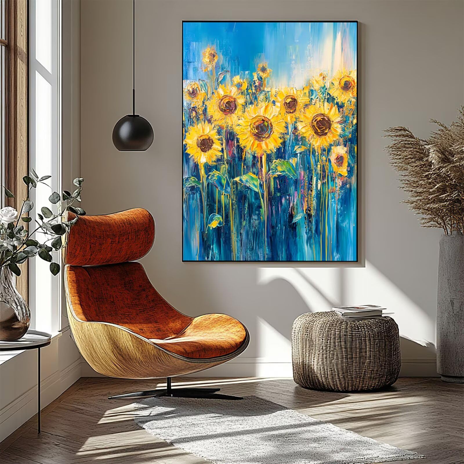 Malowanie po numerach, dla dorosłych, słonecznik, malowanie według numerów, zestawy abstrakcyjne, hobby DIY dla dorosłych i kobiet, artykuły plastyczne, 137 x 100 cm, sztuka ścienna, przejrzystość