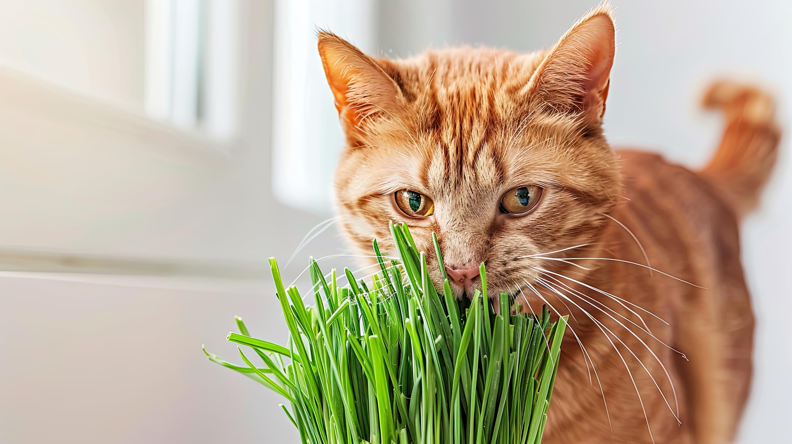 VANDAS Erba per Gatti – Pianta in Vaso 14 cm | Pronta al Consumo | Naturale e Sicura Senza Pesticidi | Uso Interno ed Esterno (3)