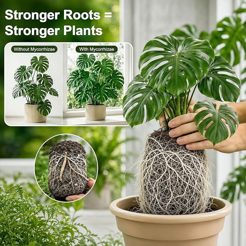 Herrdemia High Pure Concentrated Mycorrhizal Fungi – Supports deep root development naturally
