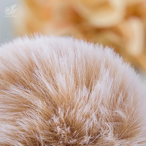 Miniatura 5 de Lindo llavero de pompón de animal con bolas de pelo sintético esponjosas, llavero para mujeres y niñas, accesorios de bolsa