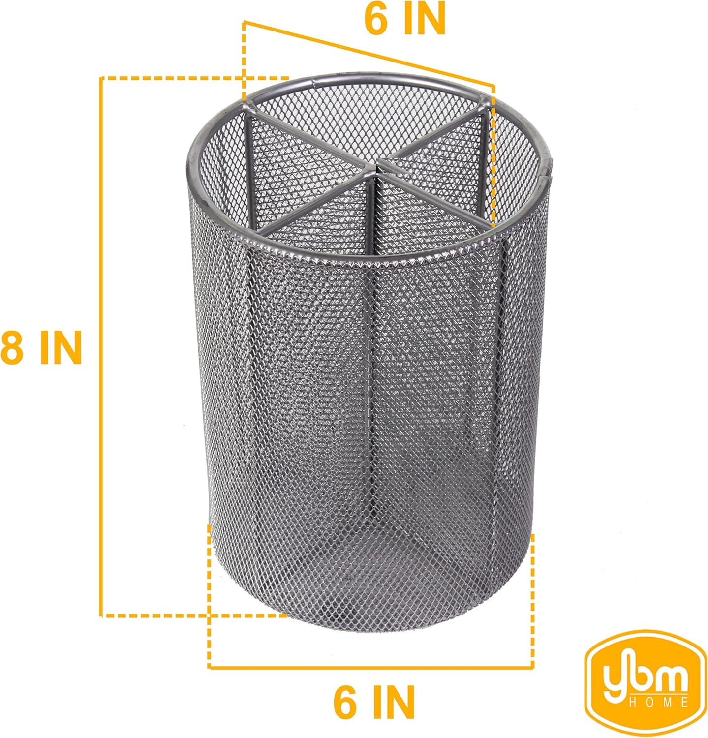 YBM HOME Silver Mesh Quartet Cup Utensil Organizer Caddy 2373 (12)