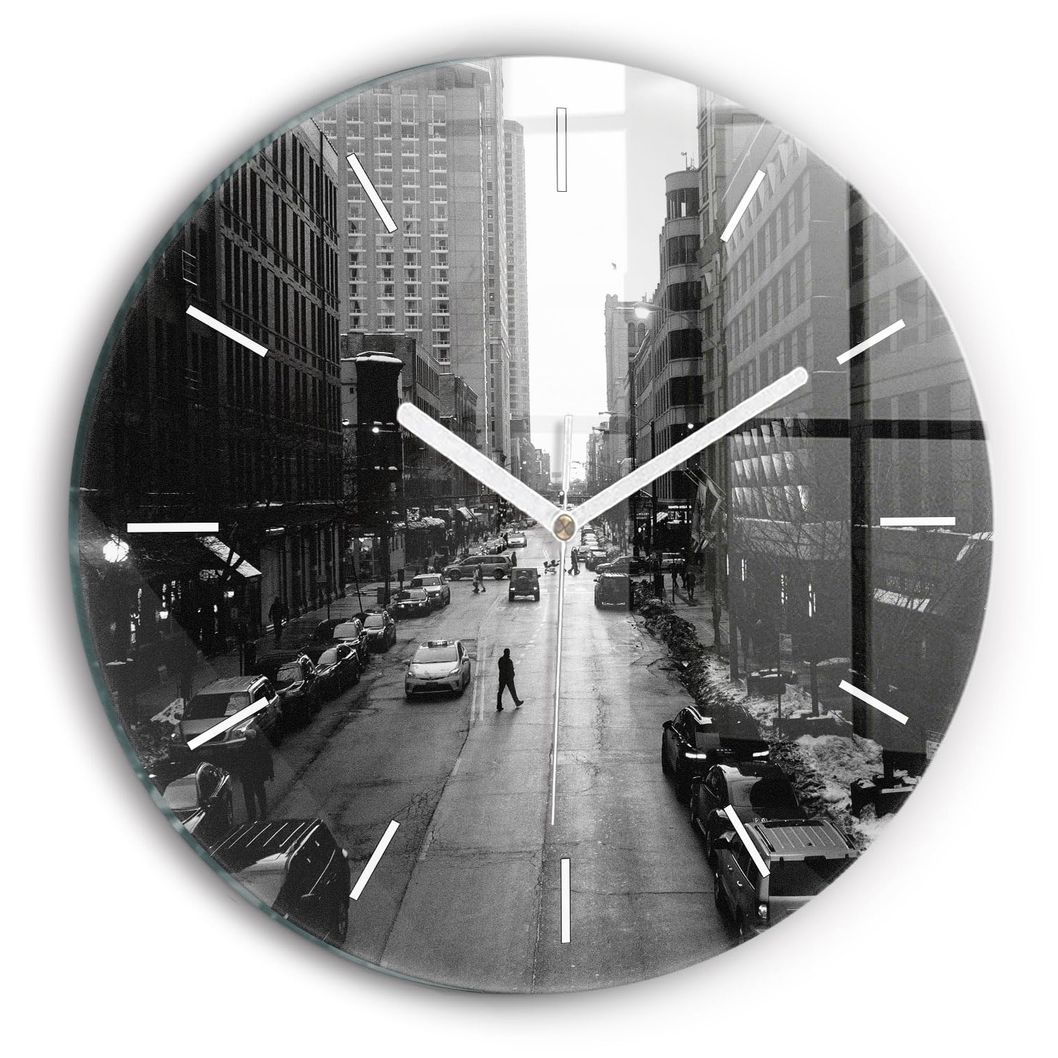 Horloge en Verre de Qualité Supérieure Wallfluent Horlogerie Moderne