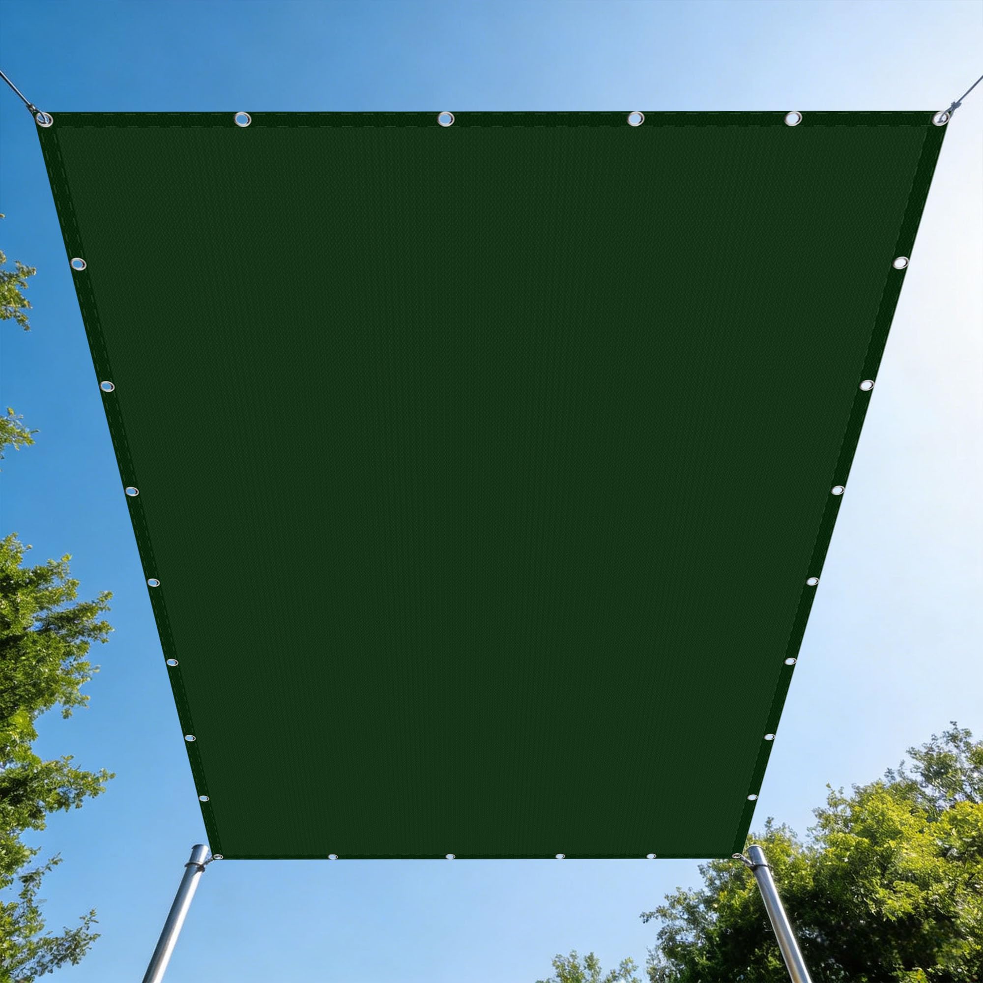 Voile d'ombrage de jardin imperméable 1.8x3.4m pour repas en terrasse