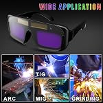TRQWH Soudage lunettes d'obscurcissement automatique pour hommes Solar Powered True Color Shade 11 Lunettes de soudeur Eyes Protection Gants Masque Casque