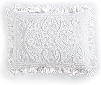 Vista 39 de Beatrice Home Fashions Colcha de Chenilla con Medallón, Full, Blanco