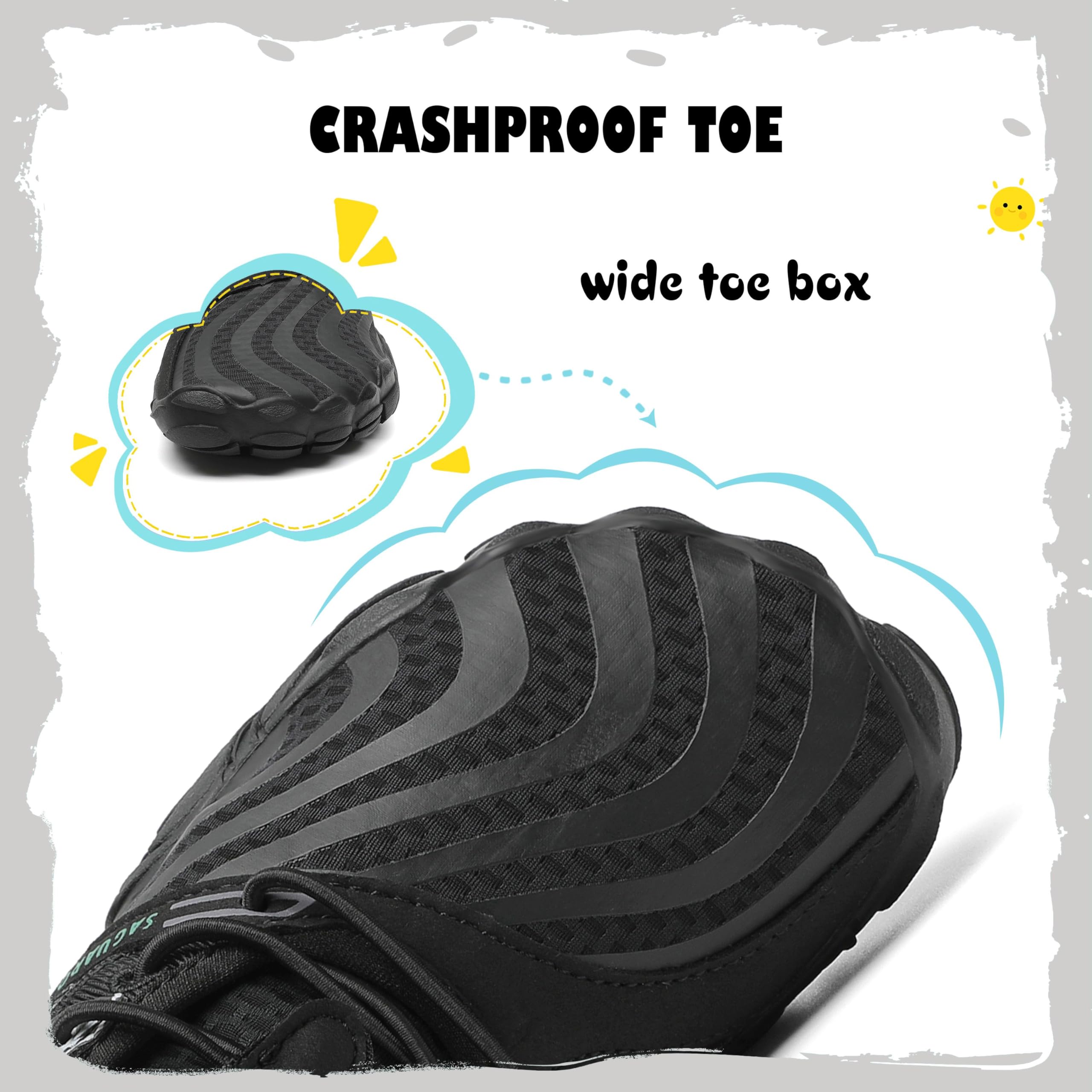 SAGUARO Scarpe Minimaliste per Ragazzi Ragazze Antiscivolo Scarpe per Sport Acquatici Bareefoot Asciugatura Rapida