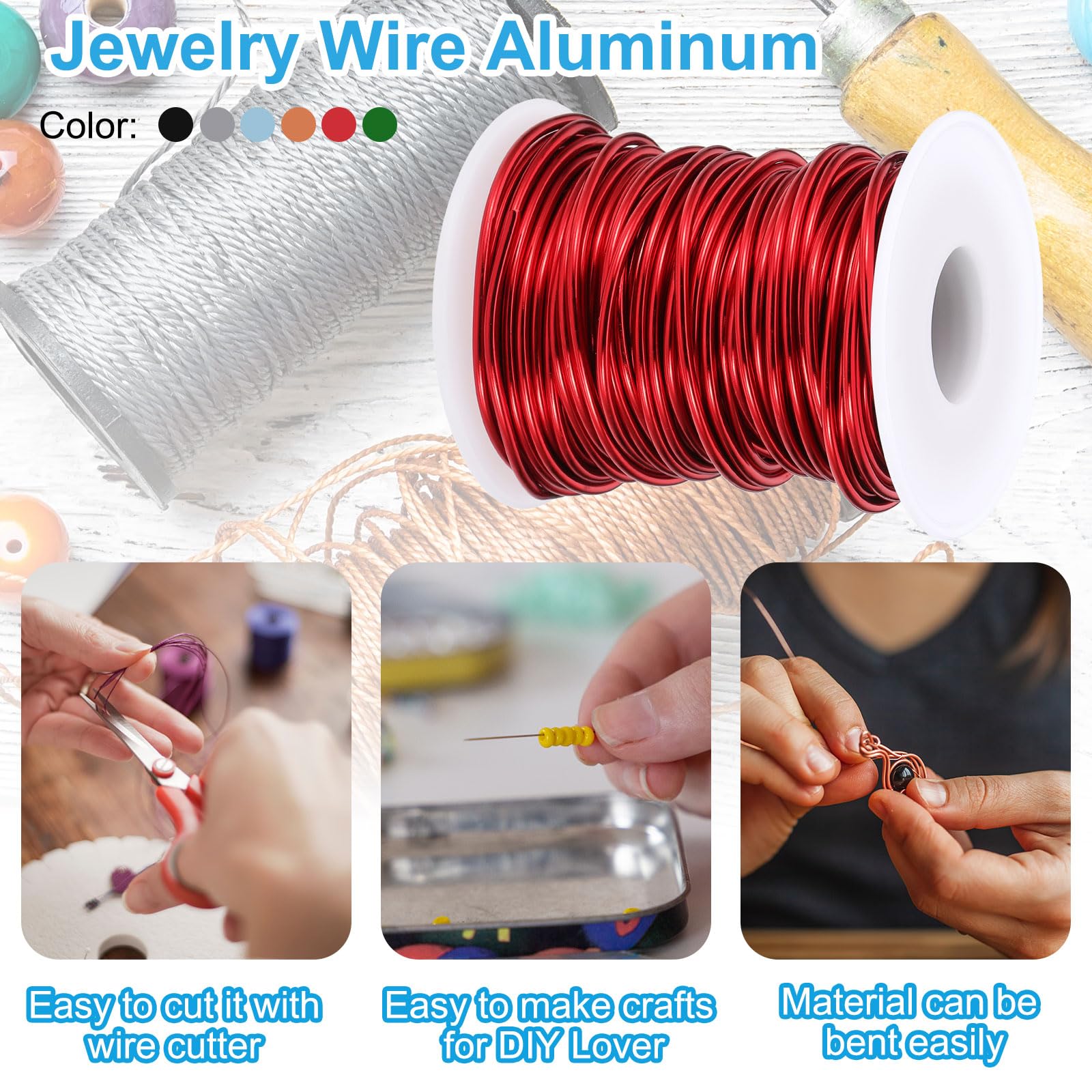 PATIKIL 12 Gauge 2 mm Aluminum Craft Wire - Image 3