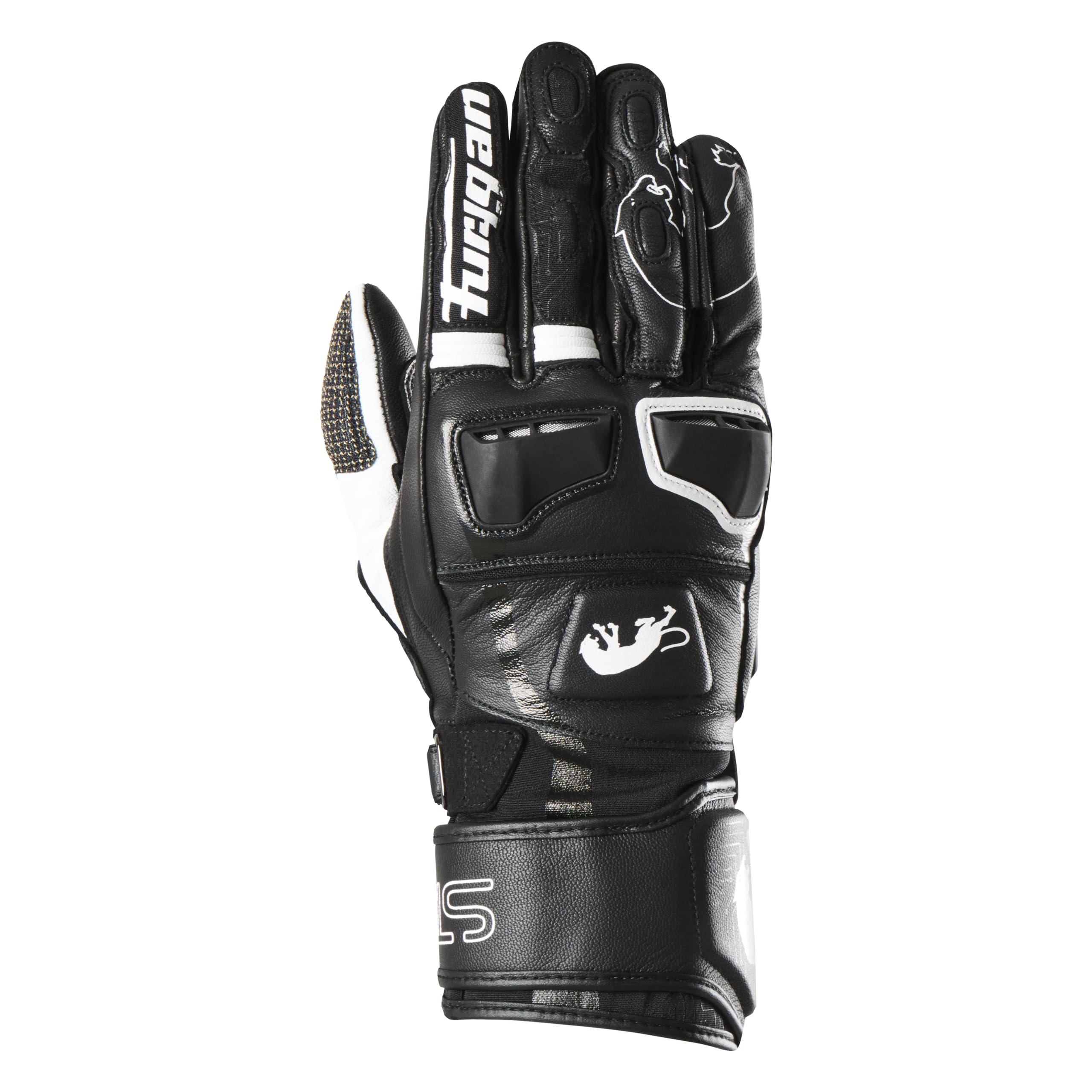 Furygan STYG15 - Guantes de Moto Racing para Hombre, aerodinámica, Piel de Canguro, D3O, Ajuste, ventilación, Estilo - tecnología de Punta