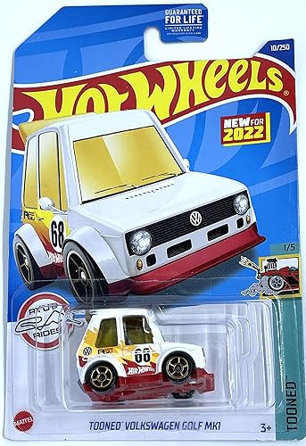Hot Wheels 2022 -TOONED Volkswagen Golf MK1-10/250 [Blanco] - Tooned 1/5
