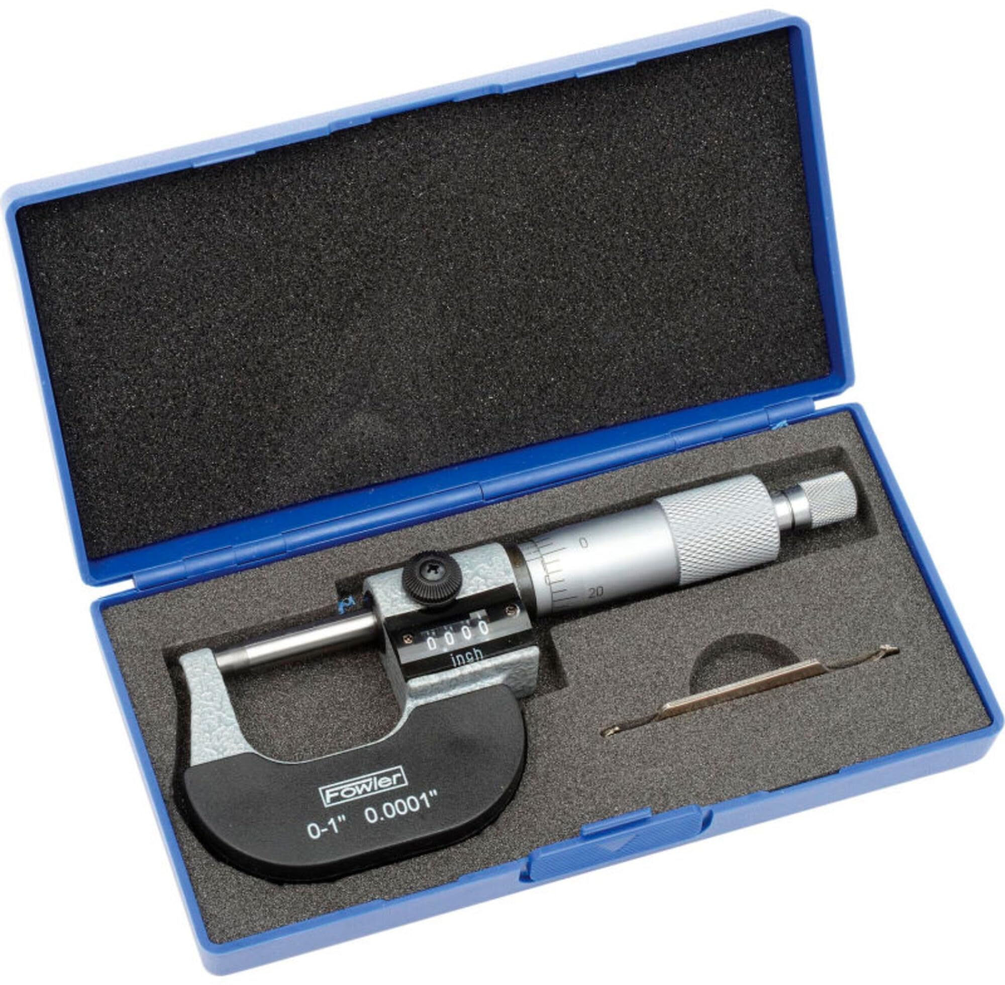 Fowler 52-224-001-1 - Micrómetro, color azul