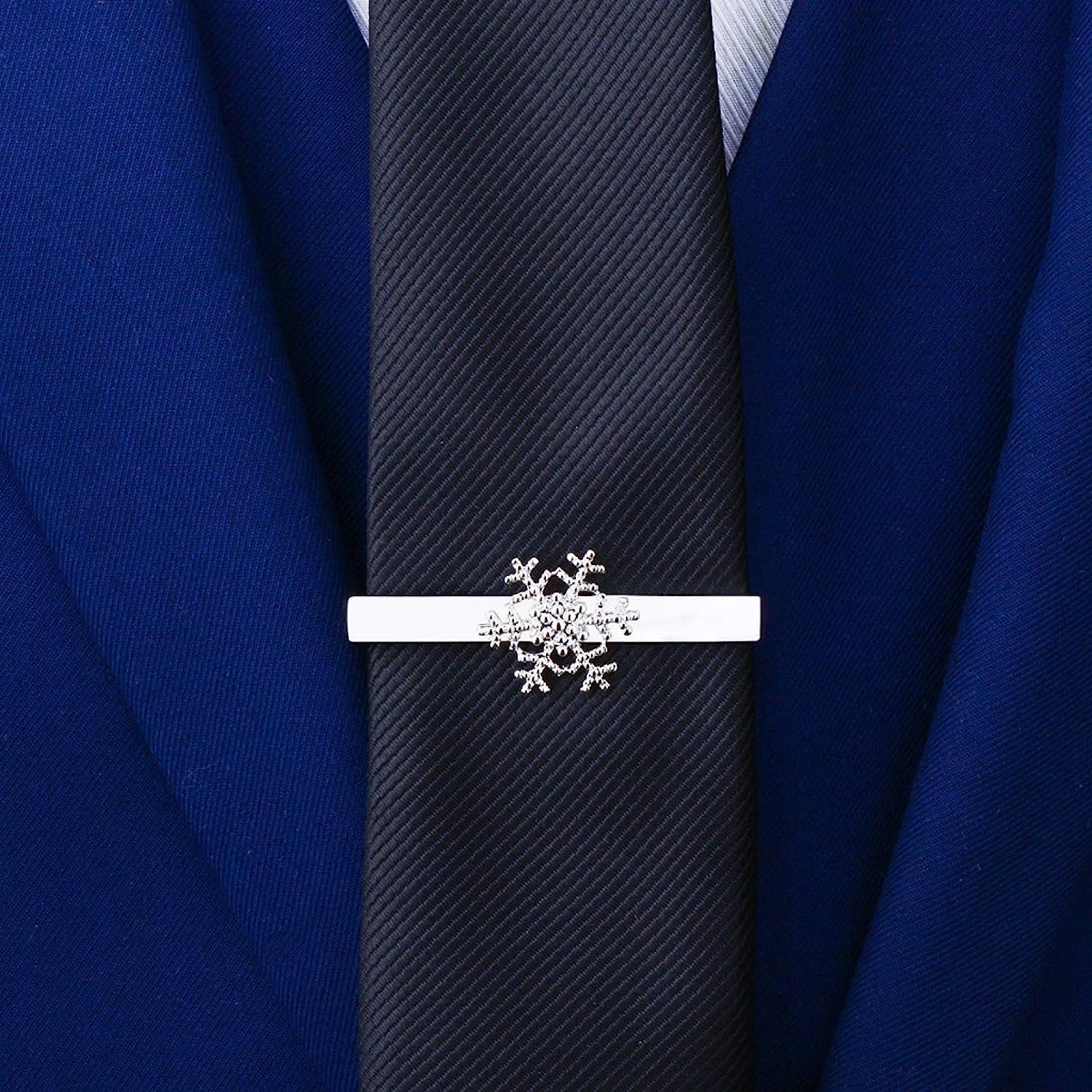 Alfileres de corbata para hombre,Broche de moda, Regalos for hombres, Clips de corbata simples de cobre for regalo de hombre for hombres
