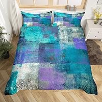 Vista 25 de Erosebridal Funda de edredón de rosa rústica para niños, adolescentes y jóvenes, funda de edredón retro teñida con lazo, juego de ropa de cama