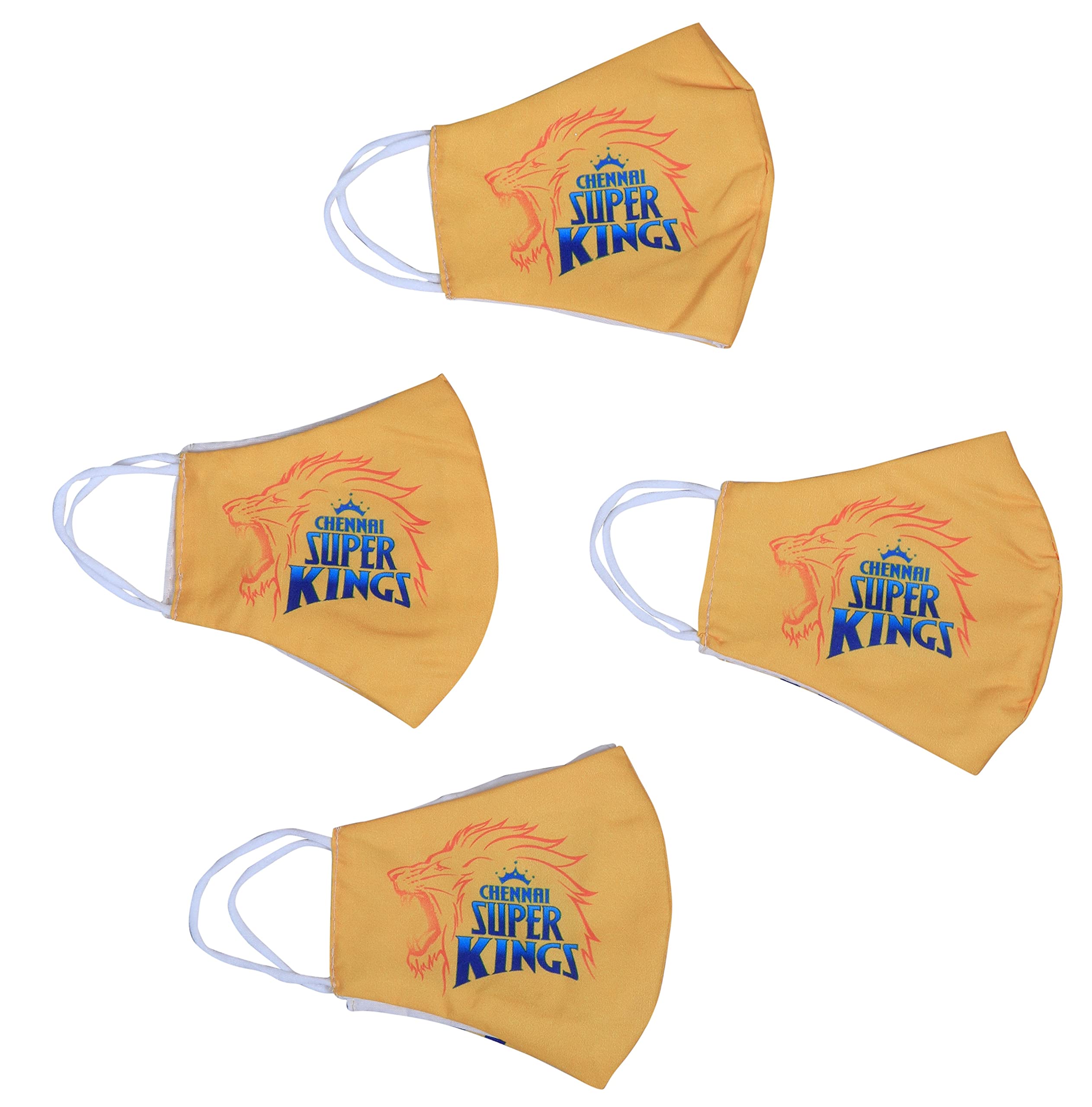 VE-MARUSH (PACK OF 4 IPL CSK (CHENNAI SUPER KING) MASK FOR MEN, WOMEN, KIDS, 3 LAYER CLOTH COTTON CSK FACE MASK, IPL MASK REUSABLE WASHABLE CLOTH MASK FOR MEN, WOMEN, KIDS (B092SPXF6V) Amazon Price History, Amazon Price Tracker