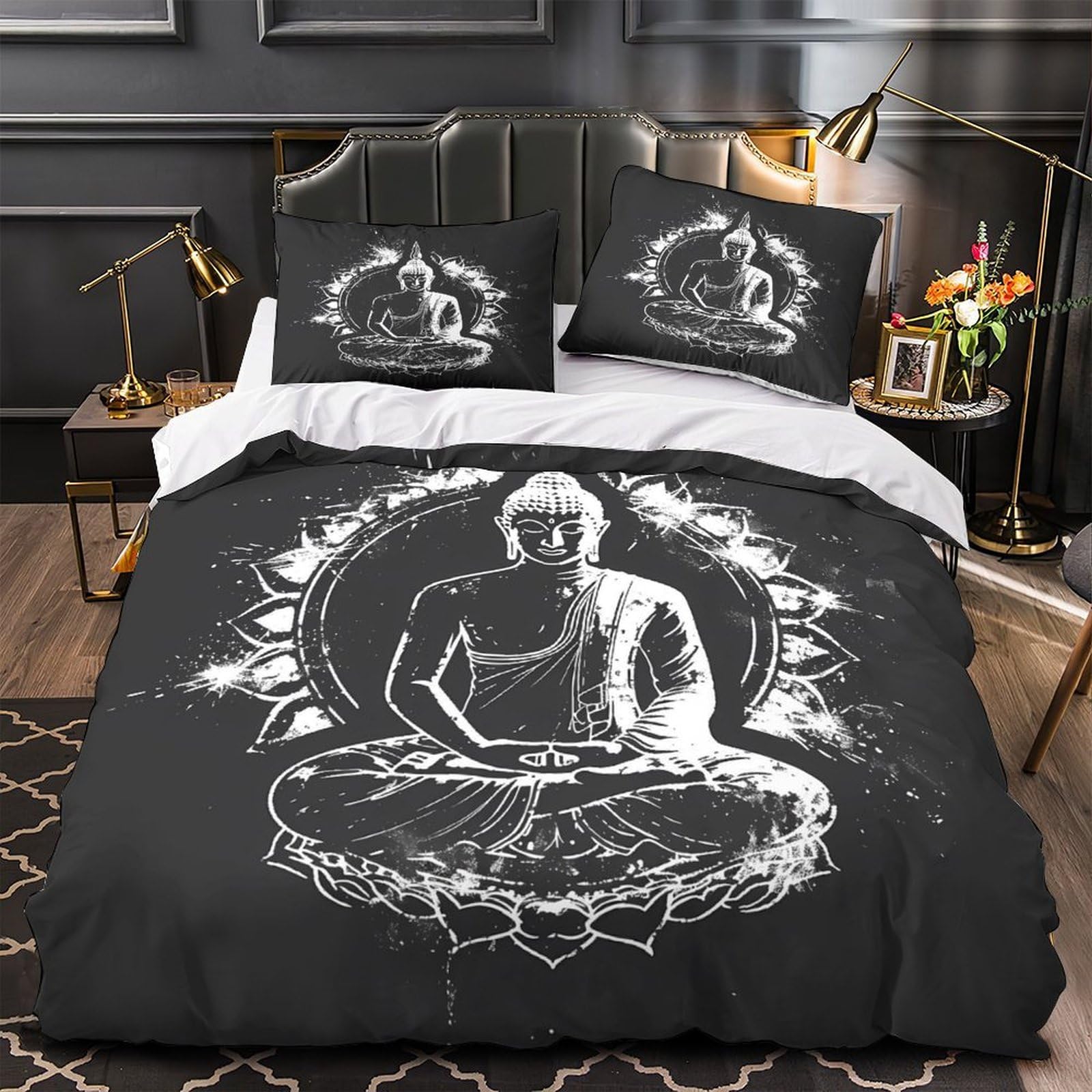 Parure de lit Bouddha 140x200 pour créer une ambiance zen et relaxante dans votre chambre