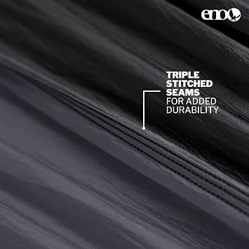 ENO Bundle, Includes The SingleNest Hammock & Atlas Suspension System, Lightweight, Durable Hammock with Straps for Camping, Hiking & Travel, Black/Charcoal