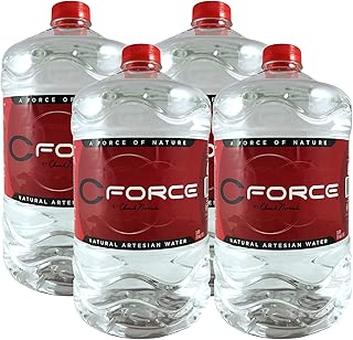 CForce Natural Artesian Bottled Water, Naturally High pH + Alkaline, 3 Liter (101.4ml), (Pack - 4) - coolthings.us