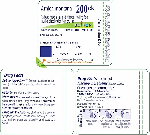Miniatura 9 de Medicina homeopática Árnica Montana Boiron 1 1