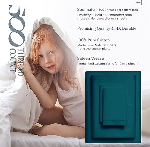 Miniatura 183 de Mayfair Linen Juego de sábanas de 100 % algodón a rayas, tamaño individual, sábanas de damasco de 500 hilos, tamaño individual, juego de 3 piezas