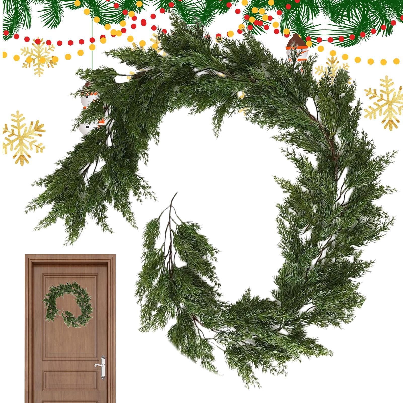 Guirlande de pin de Noël réaliste pour retrouver la magie et la chaleur des Noëls d'antan