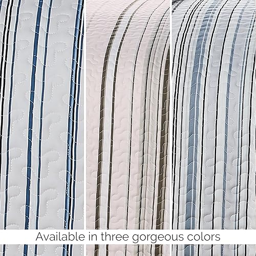 Miniatura 8 de Southshore Fine Living, Inc. Juego de edredón de gran tamaño, colcha de 3 piezas con dos fundas a juego (108 pulgadas de ancho x 98 pulgadas de