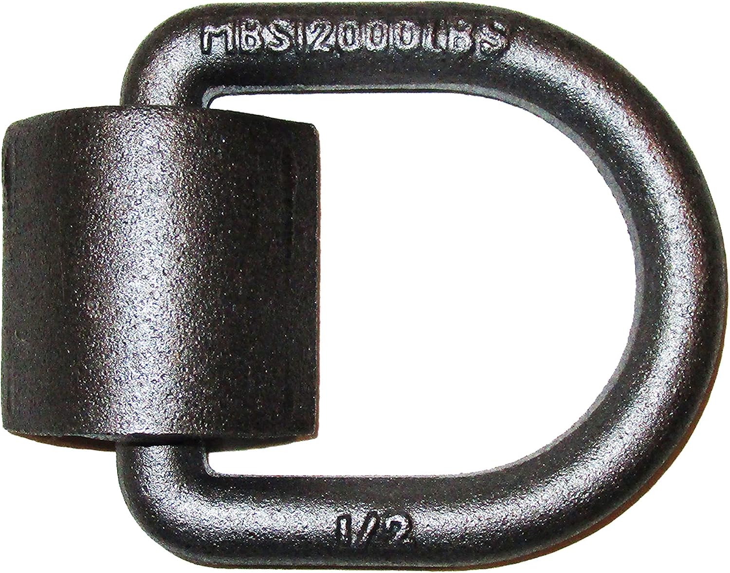 4 Pack - (1/2") 12,000 LBS Break Forged Weld on D-Ring with Mounting Bracket/Tie Down/Truck/Tow/Hauling/Attachment