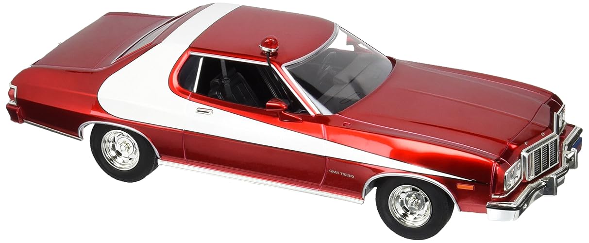 GreenLight Artisan Starsky & Hutch Ford Gran Torino Vehículo (Escala 1:18), Rojo Cromo