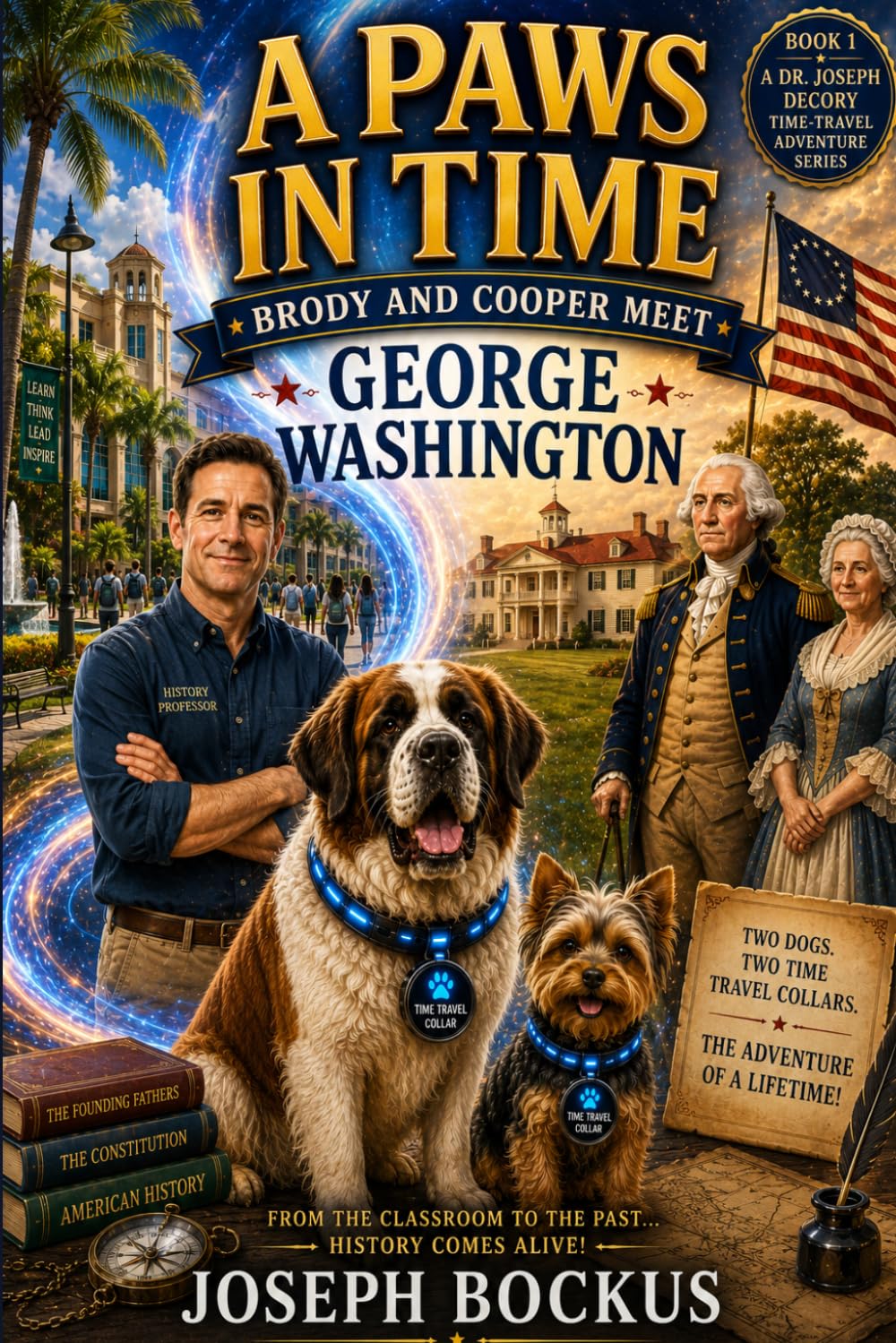A Paws in Time: Brody and Cooper Meet George Washington: 1 (A Paws in Time: Brody and Cooper Meet The Presidents)