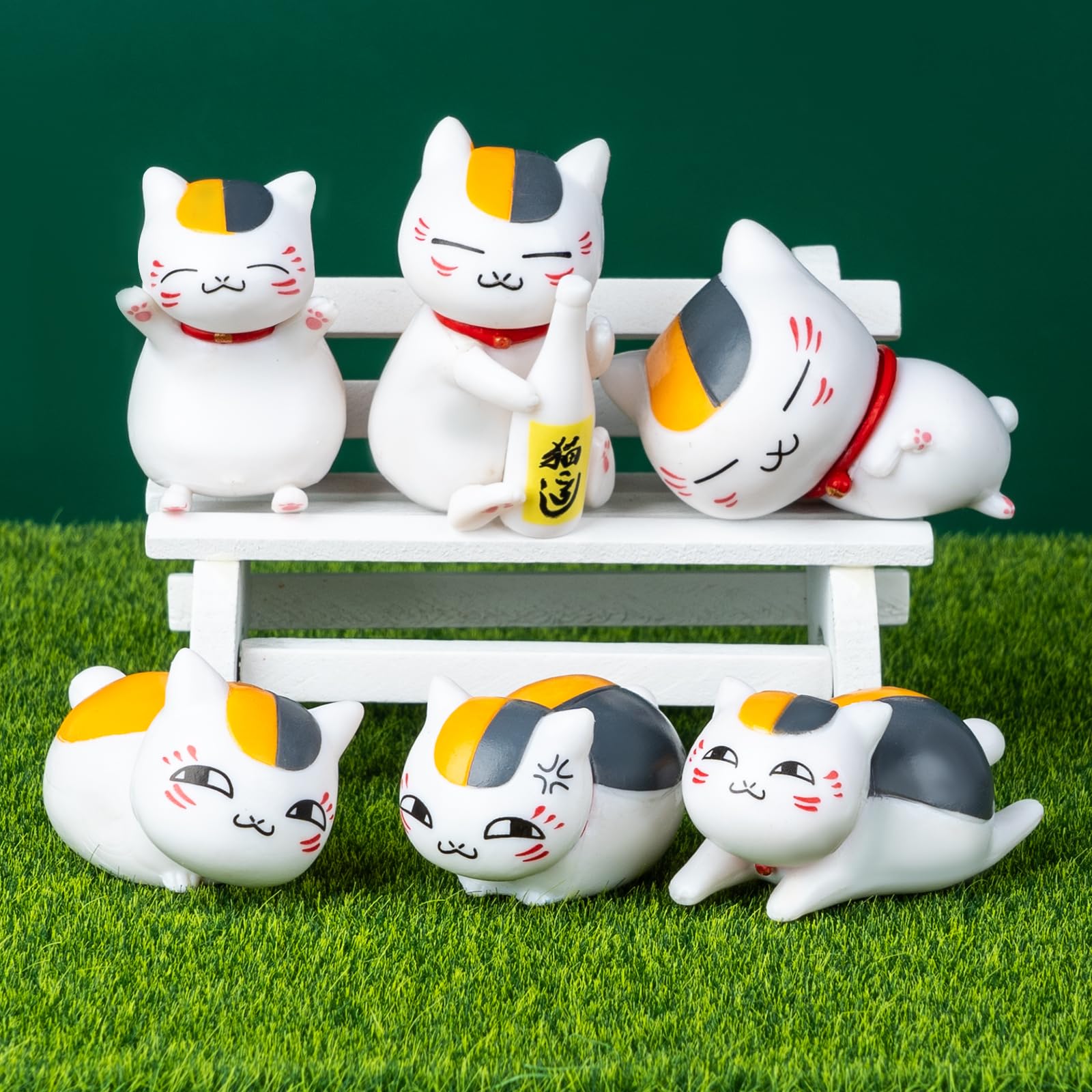 Amazon.co.jp: 夏目友人帳 ニャンコ先生 フィギュア 6個セット 6cm