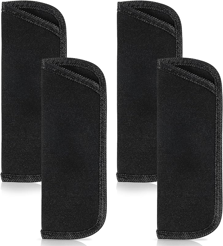 4 Pack Soft Eyeglass Case | Slip in Opening Design Protective Glasses Pouch, Easy to Carry Travel Holder for Eyeglasses Sunglasses, Eye Glass Storage