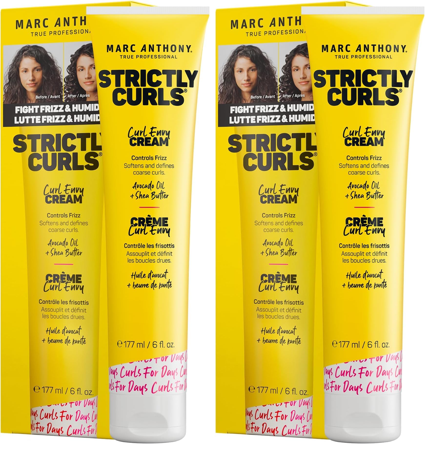 Curl Envy Cream, Strictly Curls - Curl Defining Cream Softens Coarse Curls, Adds Bounce & Fights Frizz with Avocado Oil & Shea Butter - Sulfate-Free Hair Products for Curly Hair - 6 Oz