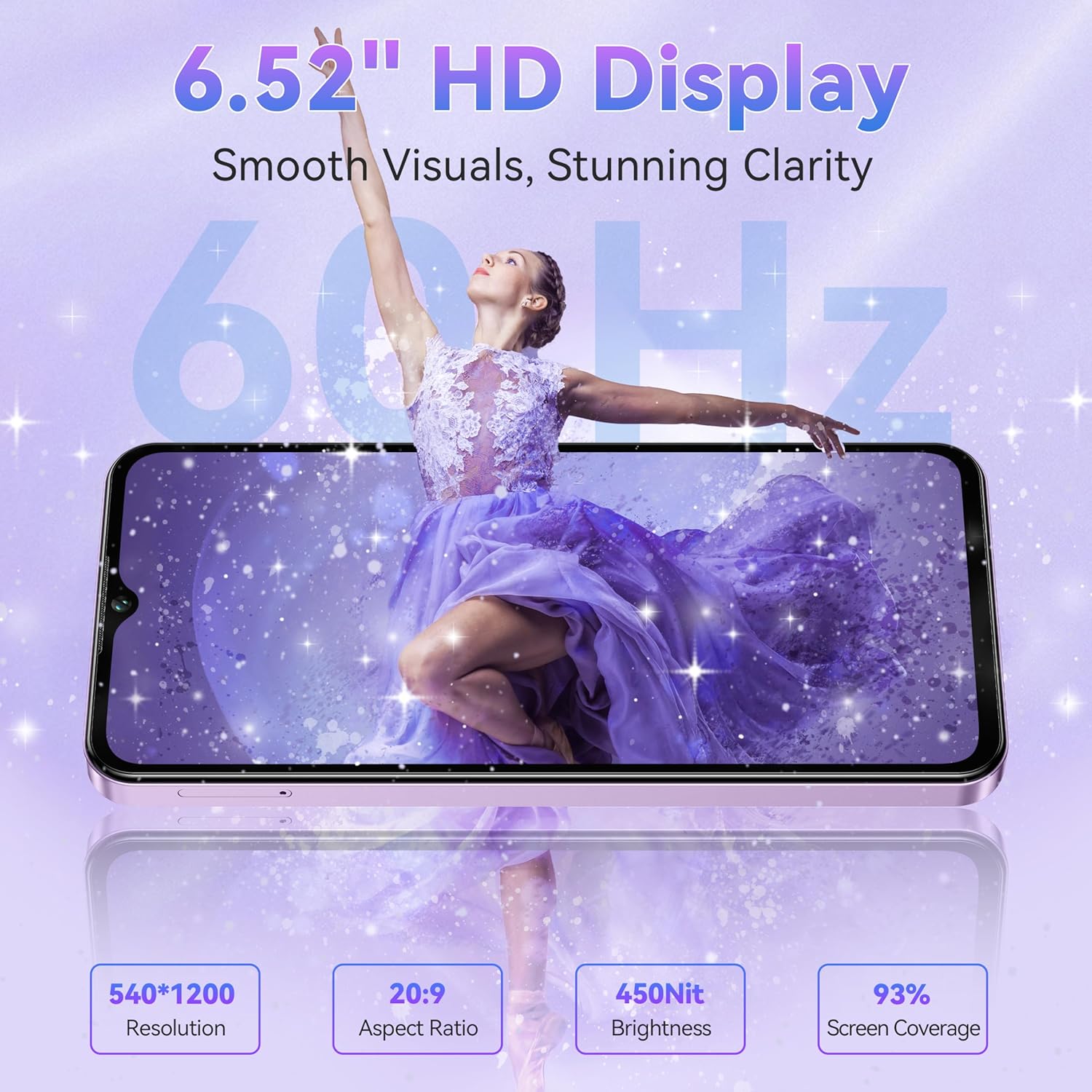 OUKITEL C2 6.52 inch HD display with specifications