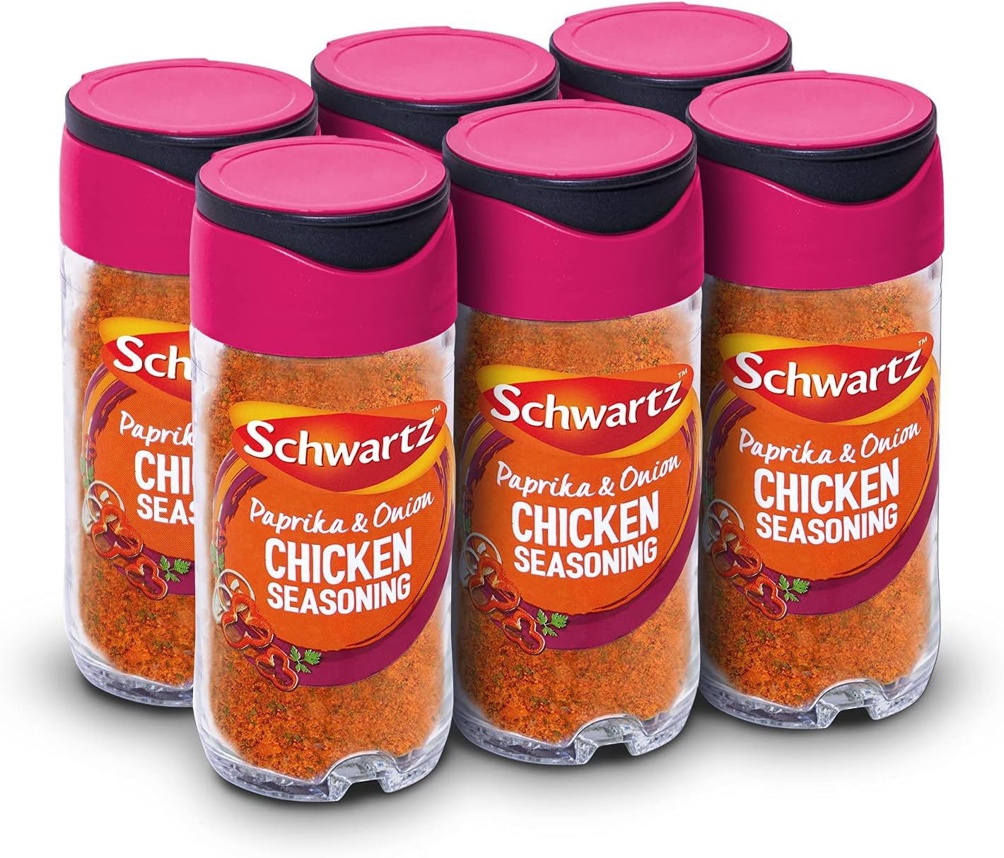 Paprika & Onion Chicken Seasoning 50 G | Jar | Pack of 6 | Expertly Blended with Paprika, Onion & Parsley | Perfect with Chicken Dishes