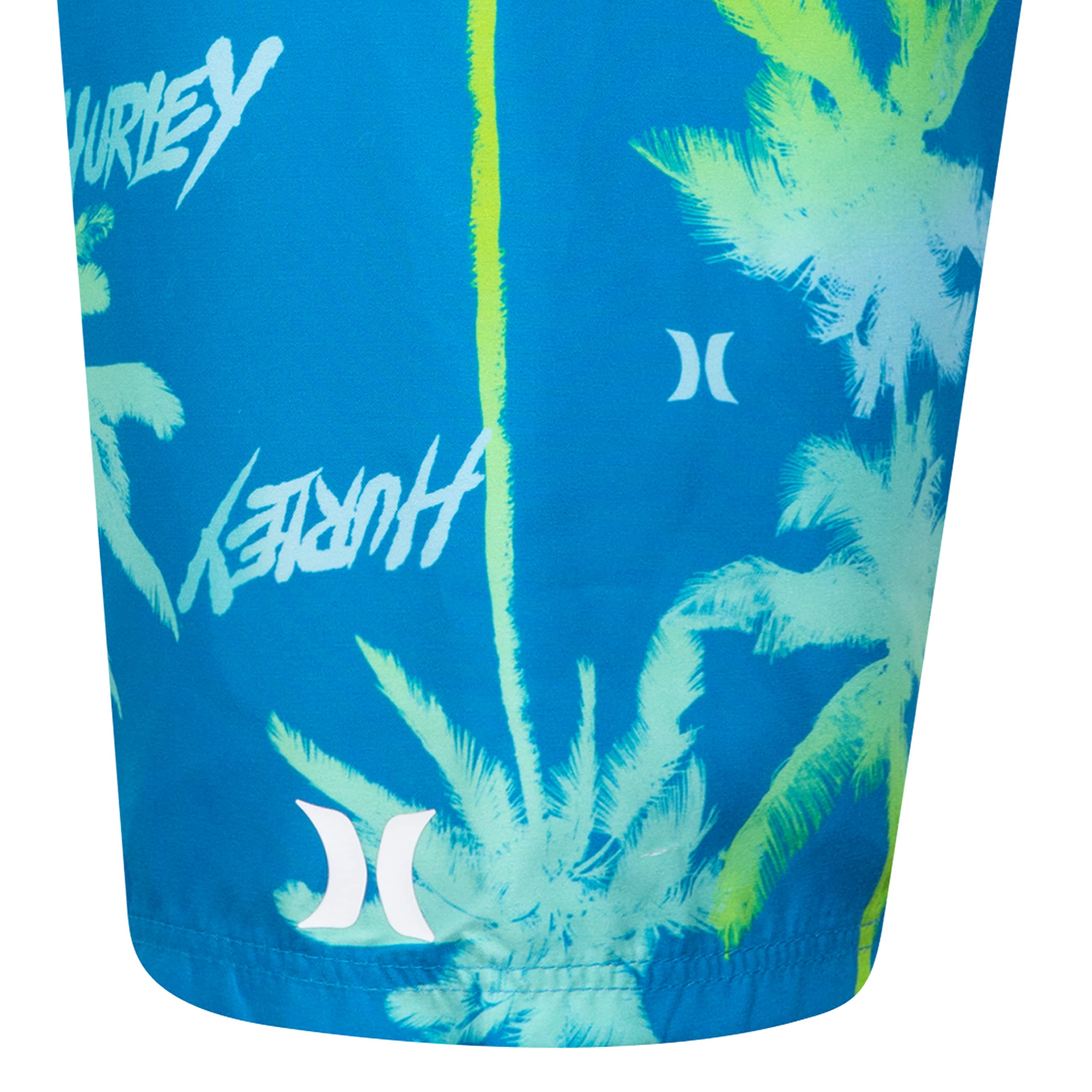 Hurley Boys' Pull On Swim Trunks, Blue Palms, S