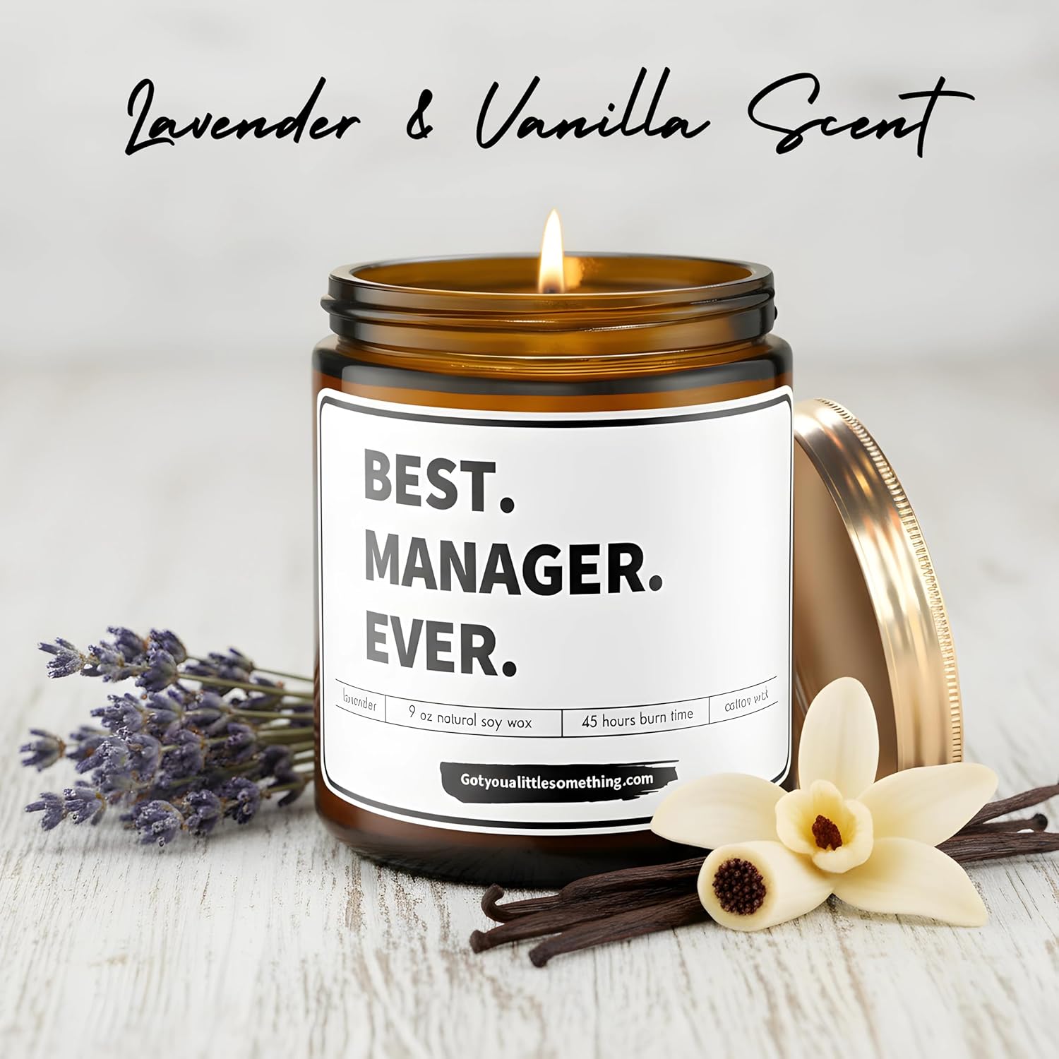 Manager Gifts for Women - Best Manager Ever Scented Soy Candle - Gift for Women Bosses, Boss Lady Appreciation Present, Office Project PM, Supervisors for New Job, Promotion, Christmas, Retirement - Image 4