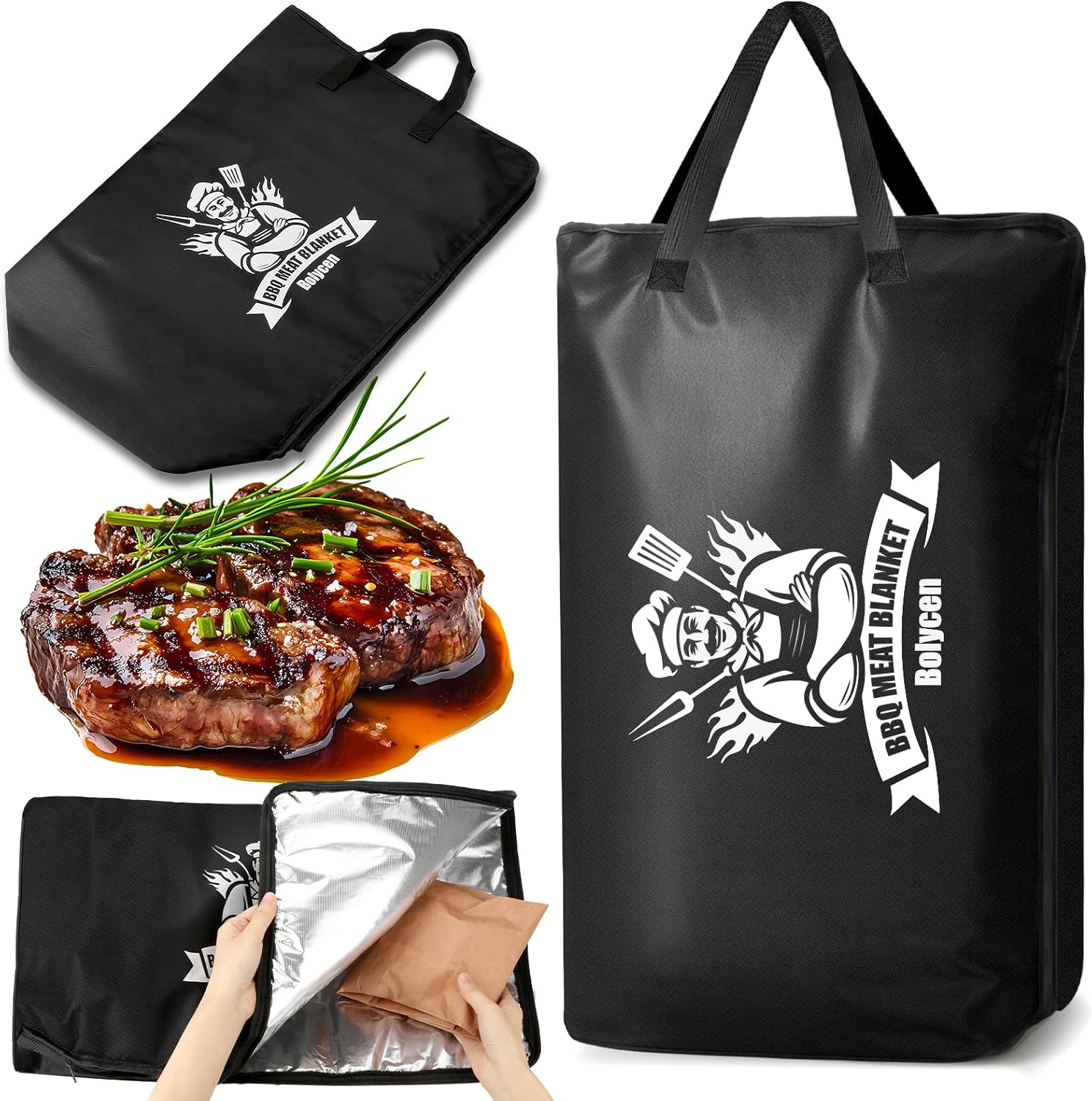 Upgraded BBQ Blanket for Resting Meat,Smoker Accessories...