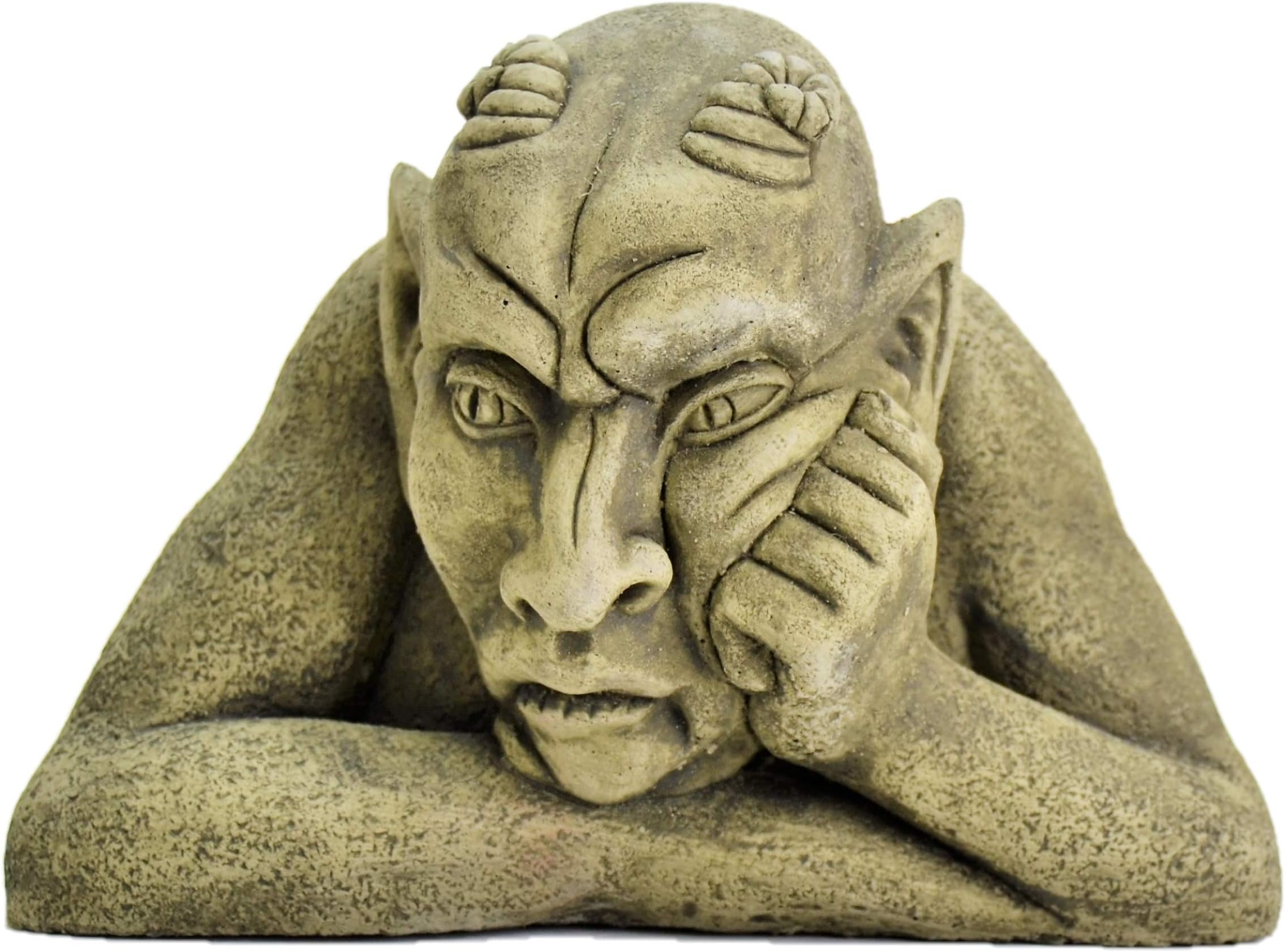 Bill-Garden Ornament-Gargoyle-Sculpture Stone Statue- Home Patio-Decorative Gift