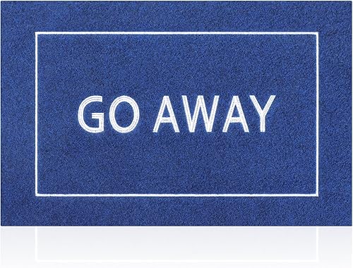 Miniatura 29 de JJUUYOU Tapete para puerta delantera, entrada exterior, duradero, tapete de bienvenida para interiores y exteriores, antideslizante, divertido