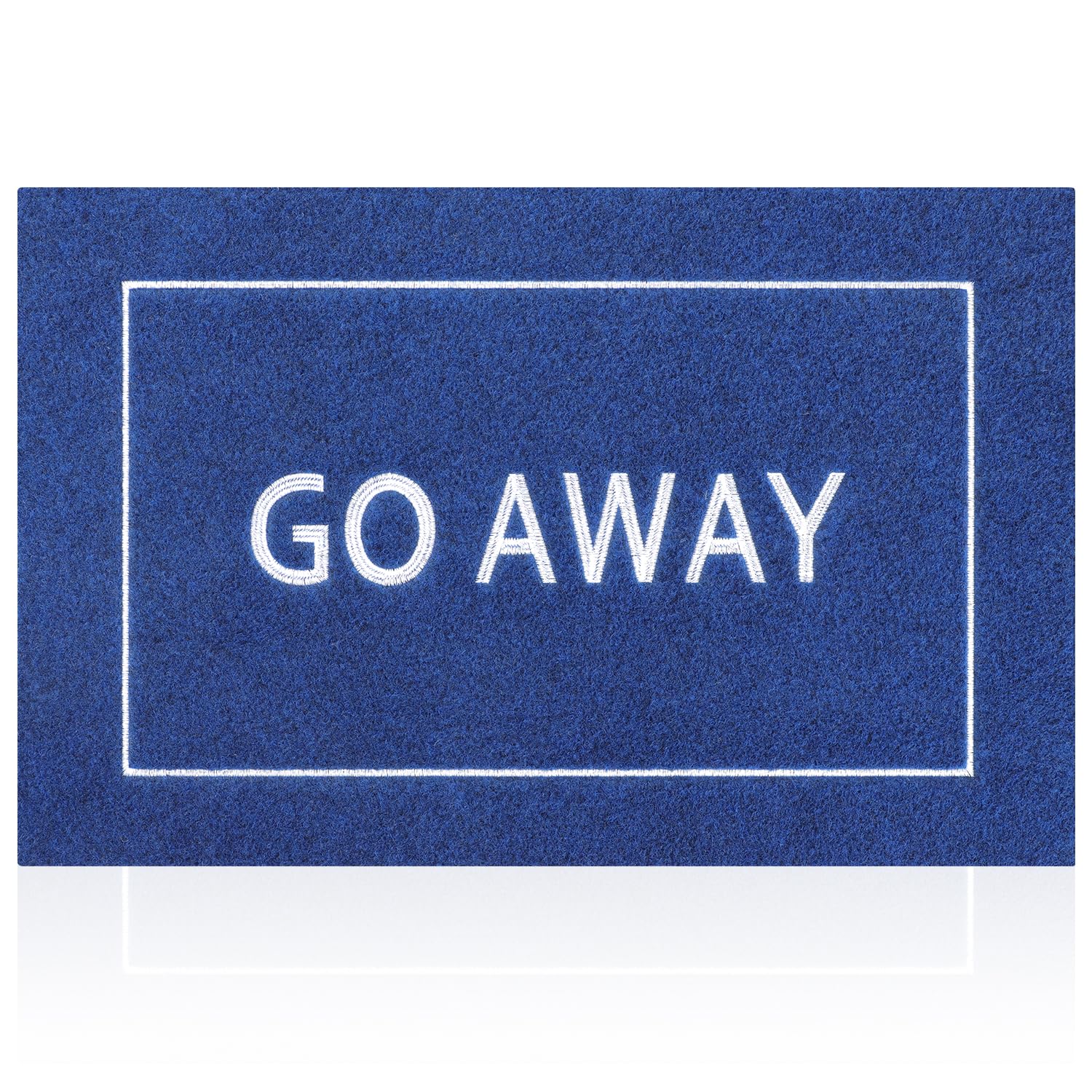 JJUUYOU Large Go Away Door Mat for Front Door Durable Welcome Mats Outdoor Indoor Non Slip Doormat Funny Rubber Door Decor for Home Farmhouse Patio 36x24''