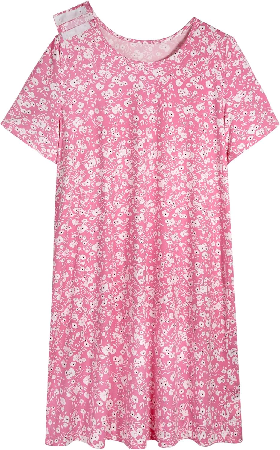 AVIIER Hospital Gowns for Women Open Back Adaptive Clothing Nightgowns Post Shoulder Surgery Dress