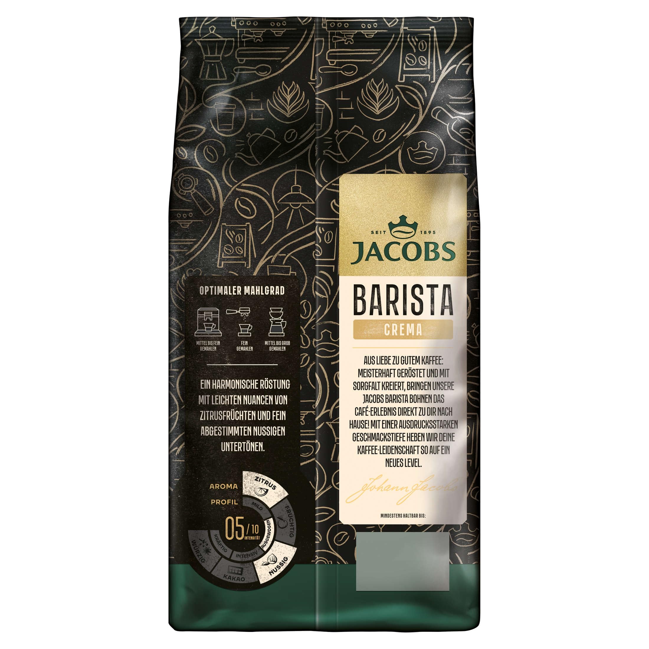 JACOBS Ziarna kawy Barista Editions Crema 4 x 1 kg cała kawa palona
