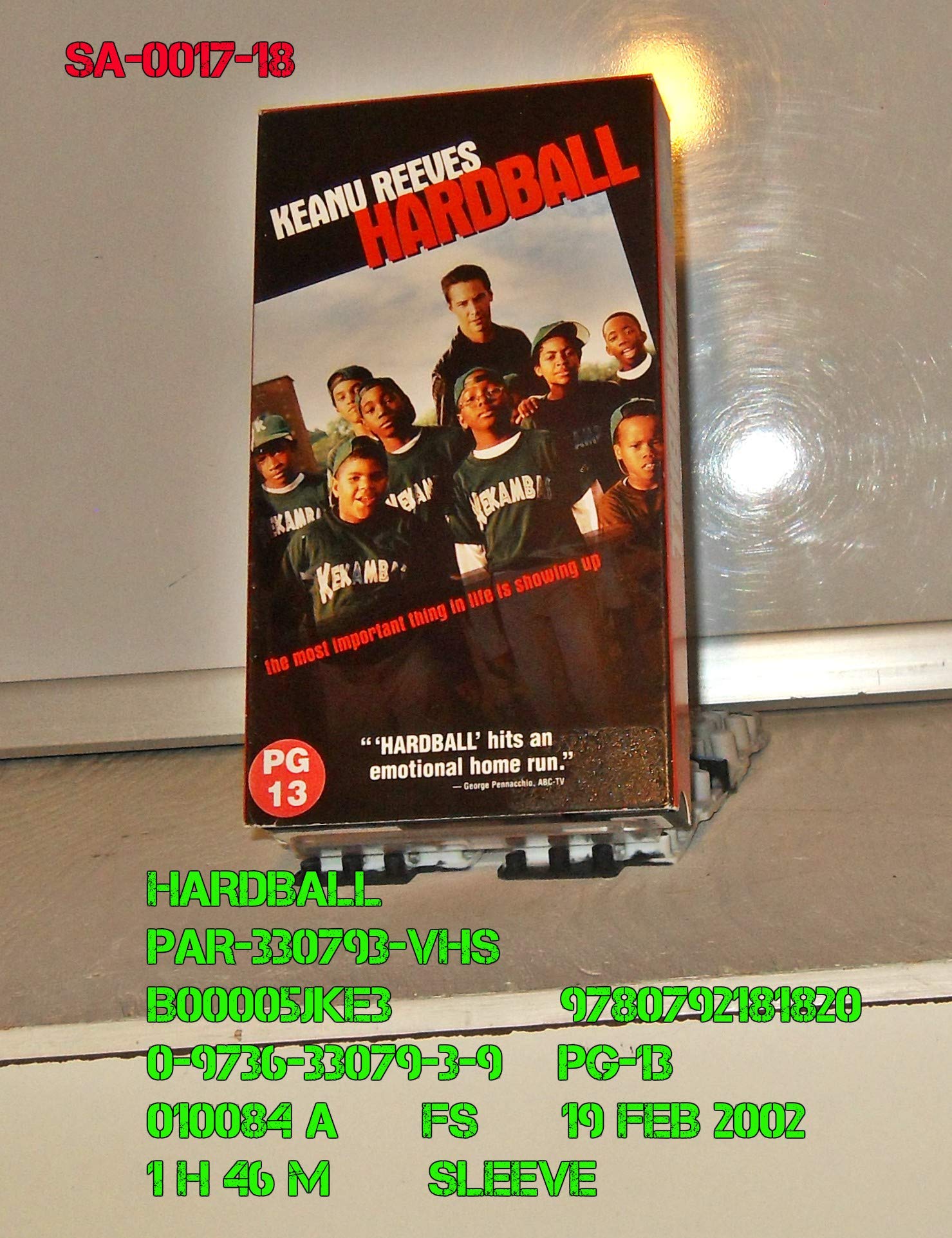 Hardball VHS USA solucion para coleccionistas de cintas de video
