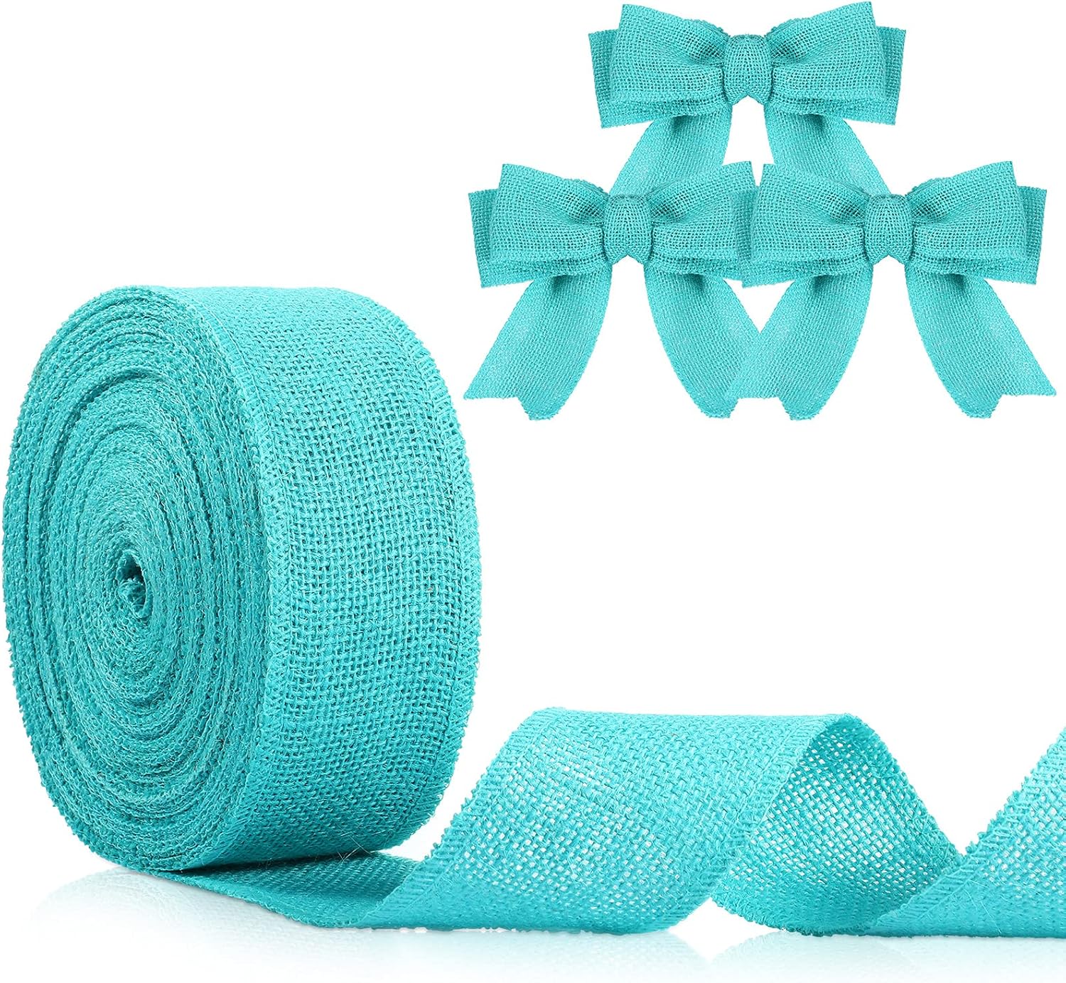 20 Yards Natural Burlap Wired Ribbon Fabric Craft Ribbon DIY Wrapping Burlap Ribbon for Wedding Home Christmas Party Decorations (Red,1.5 Inch) : Arts, Crafts & Sewing