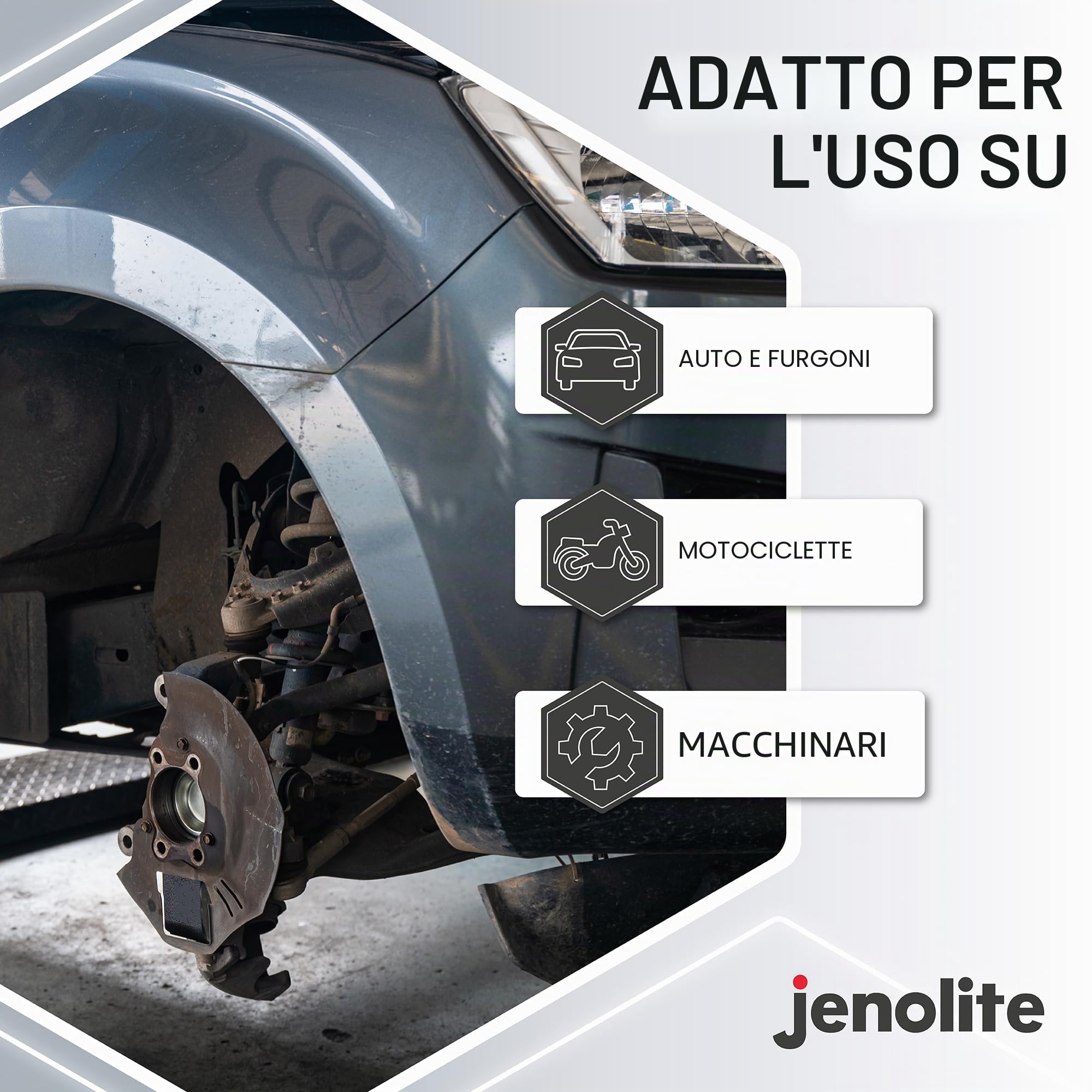 JENOLITE Waxoil Spray per la prevenzione e la protezione della ruggine | trasparente | protezione dalla corrosione per auto/bicicletta/moto | confezione da 3 x 500 ml