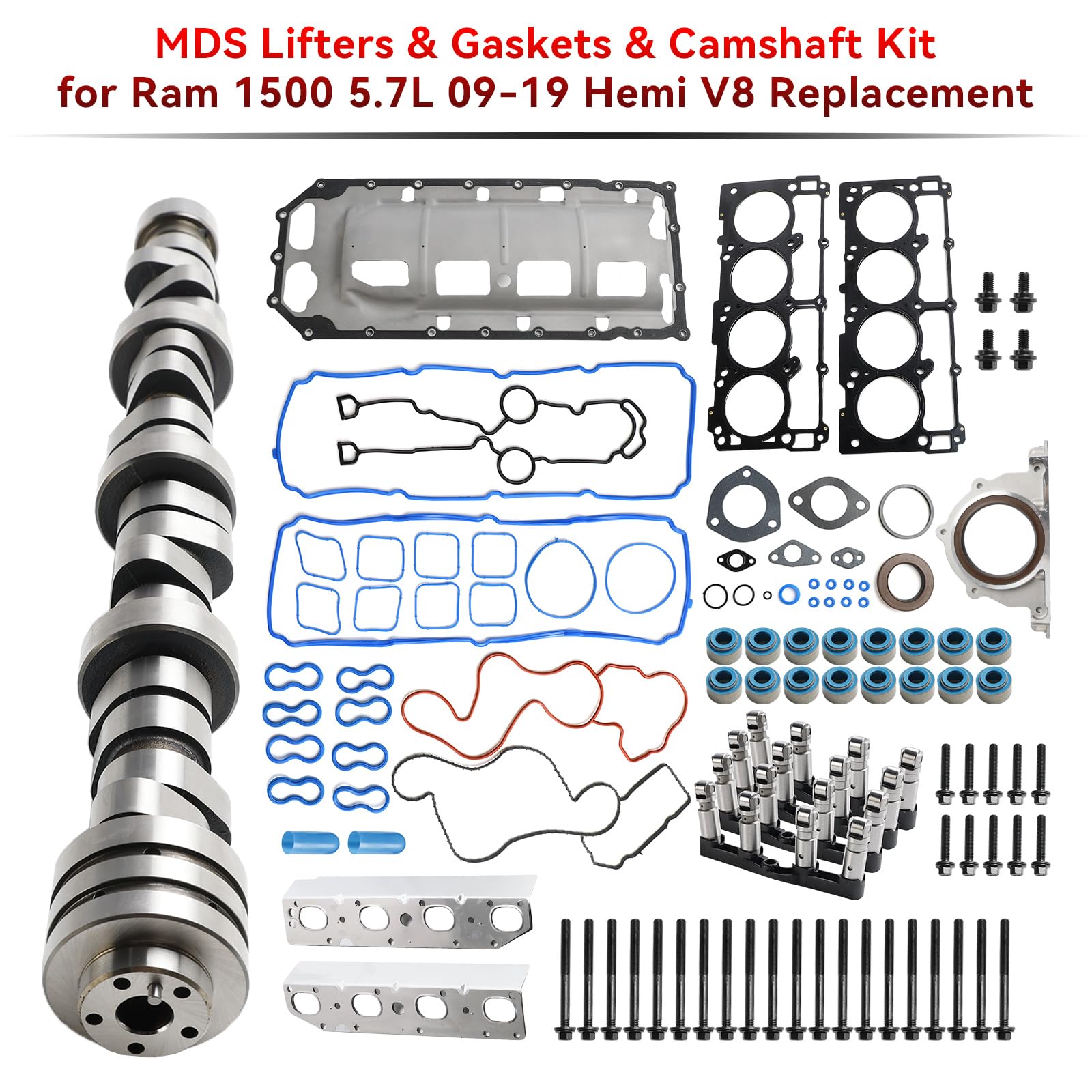 Bruce & Shark MDS Lifters & Gaskets & Camshaft Kit perRam 1500 5.7L 09-19 Hemi V8 Replacement Parts