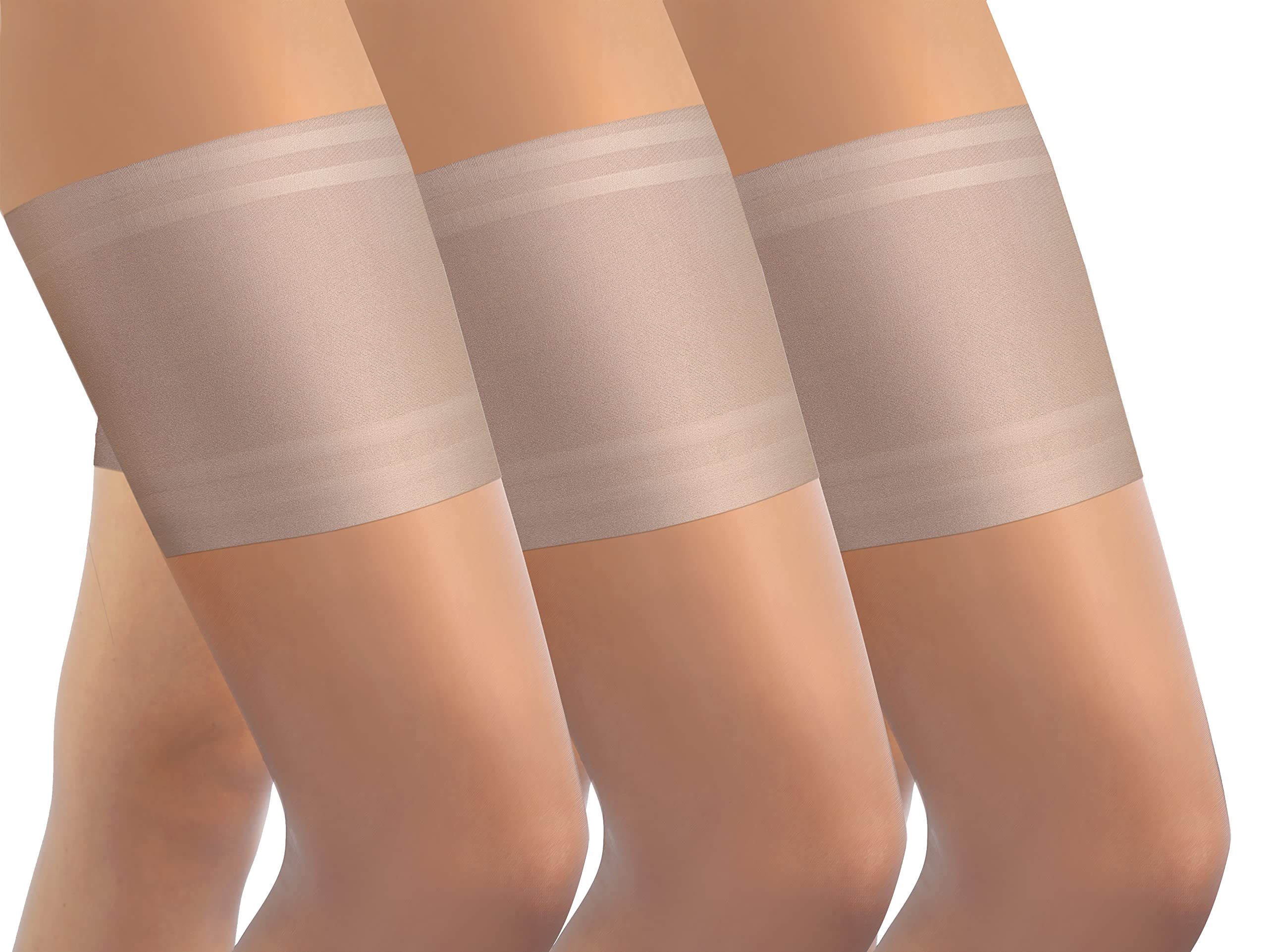 sesto senso 3 Paia Fasce Cosce Anti Sfregamento Sexy Elastico con 4 Strisce di Silicone Bande