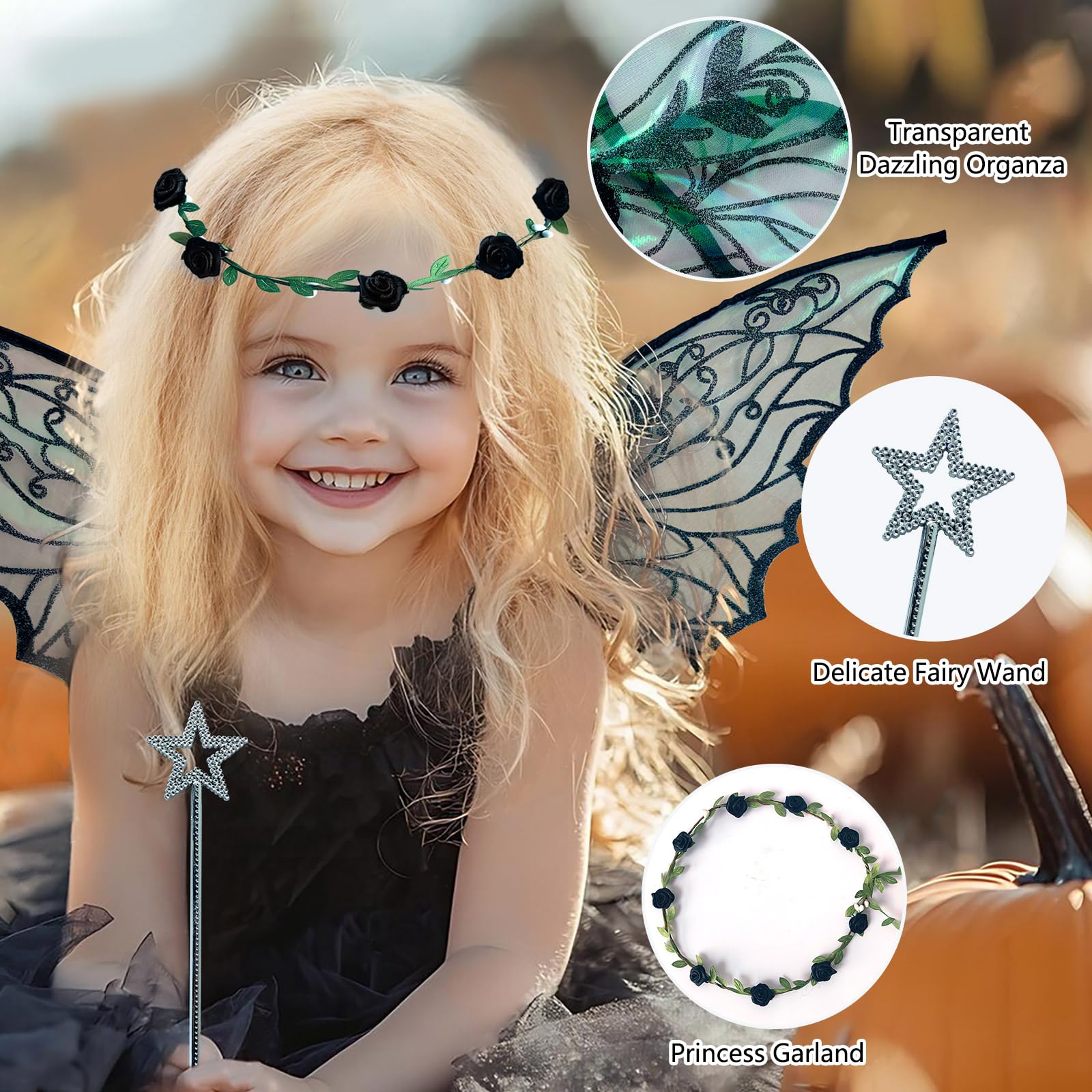 sesameless Fairy Wings, Fairy Wings Adult, Sparkling Angel Costume - Image 3